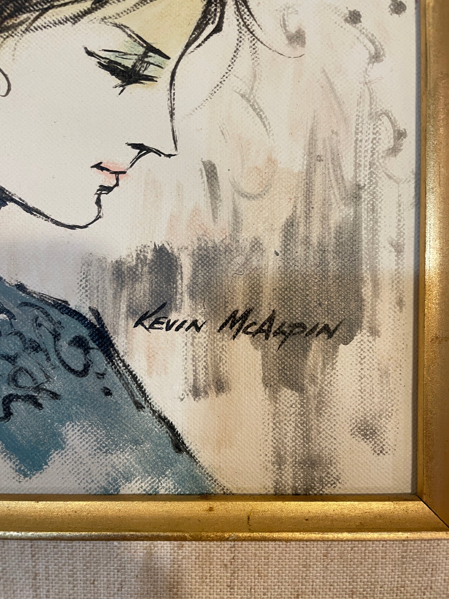 Kevin McAlpin Two Girls, mid century (0ND007)