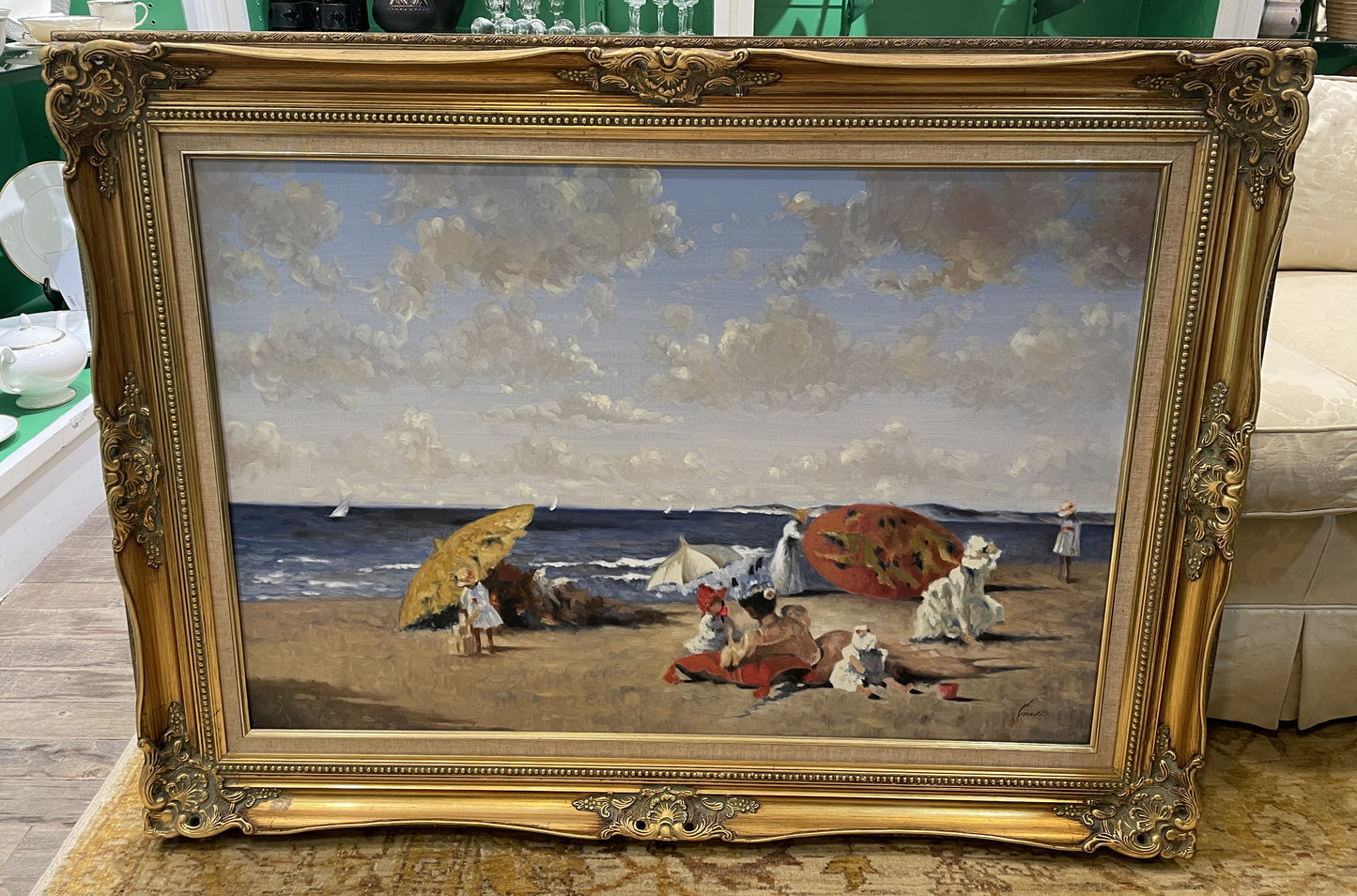 Lugano Candi Seascape Oil on canvas (0ND00G)