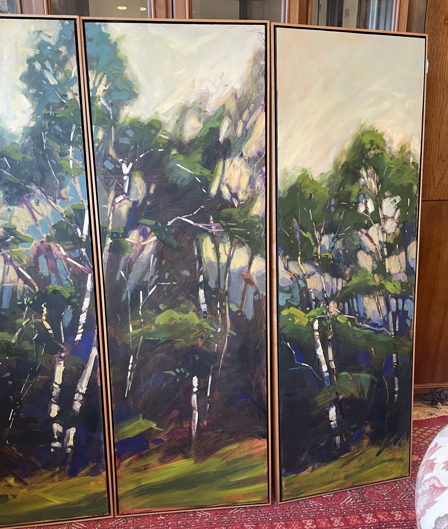 Jan Schmuckel Tryptic, Oil on Board (0JW003)