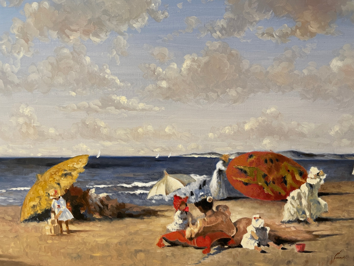 Lugano Candi Seascape Oil on canvas (0ND00G)