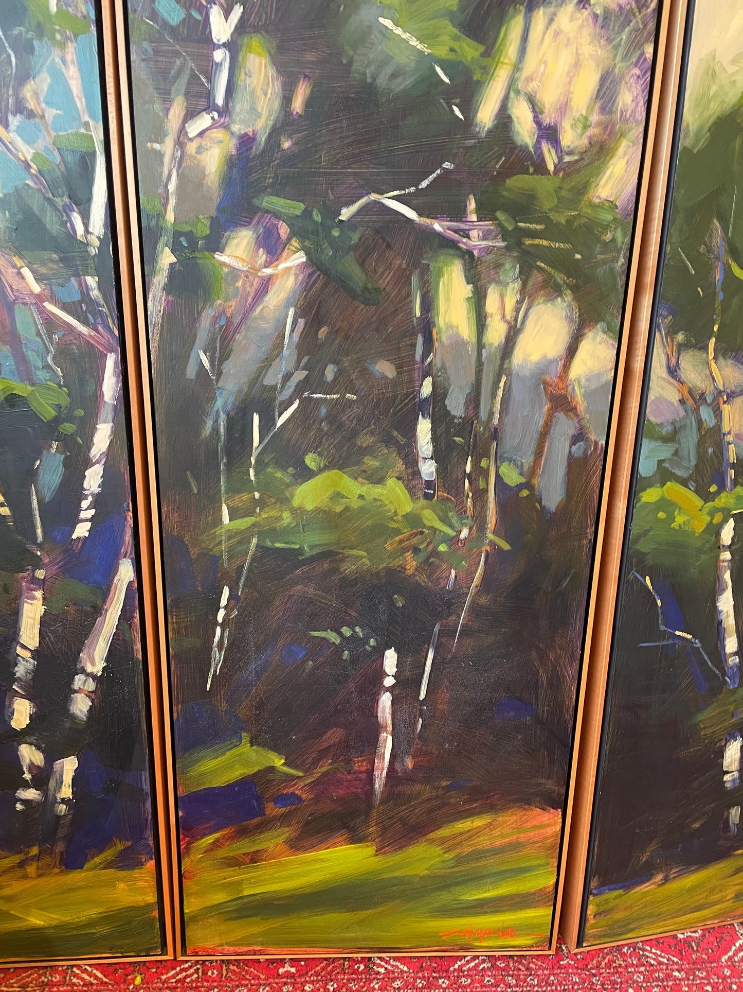 Jan Schmuckel Tryptic, Oil on Board (0JW003)