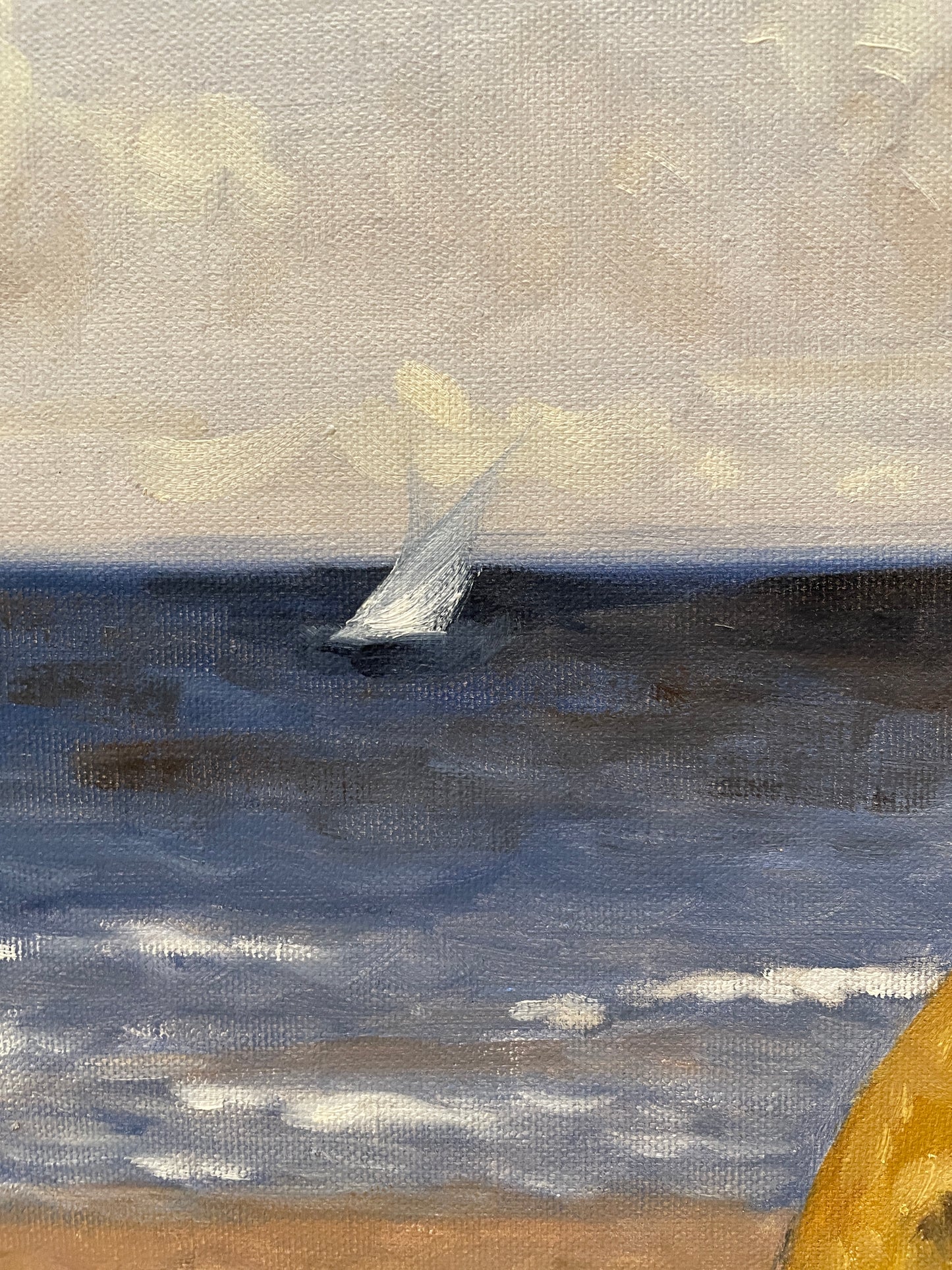 Lugano Candi Seascape Oil on canvas (0ND00G)