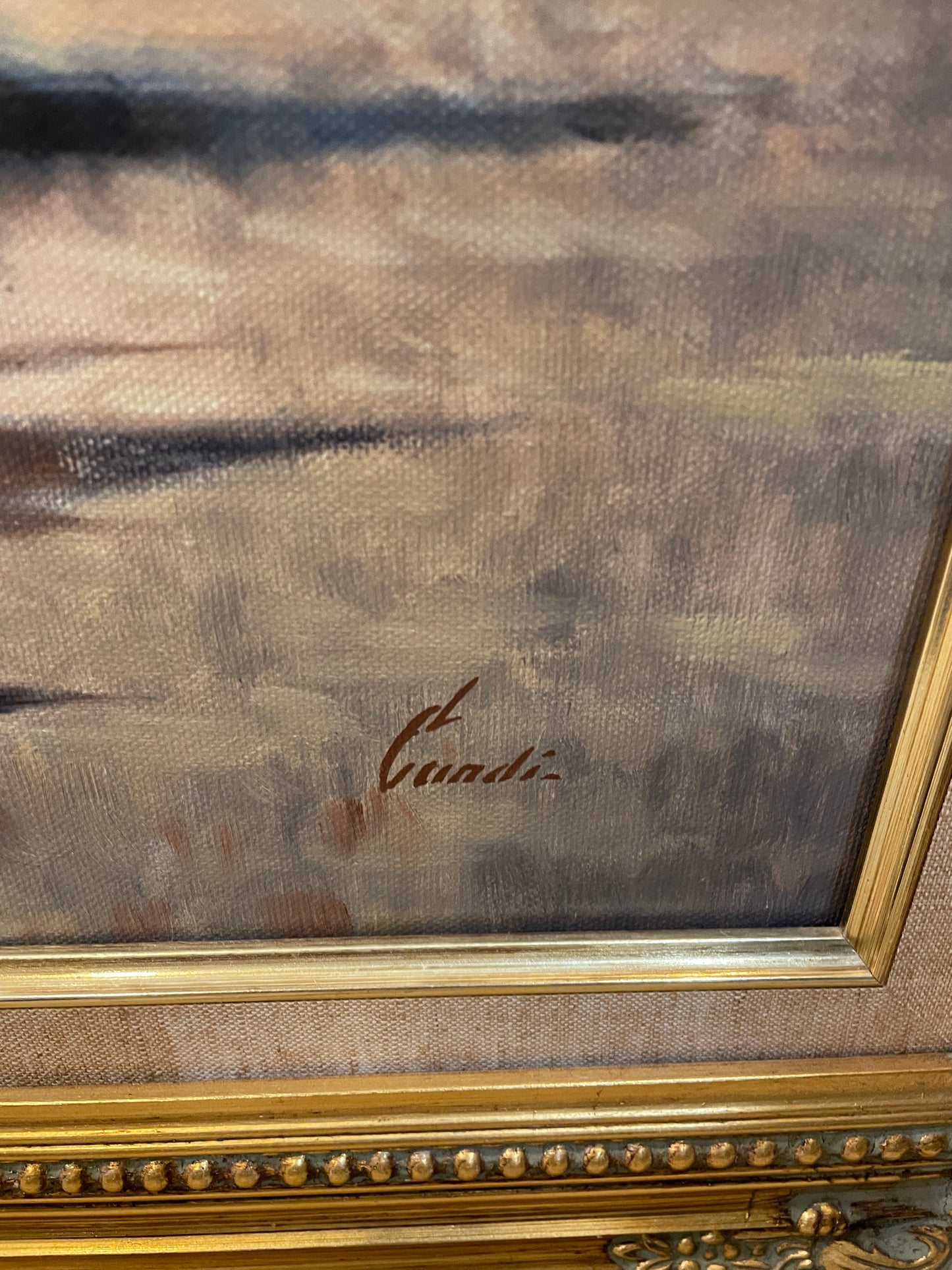 Lugano Candi Seascape Oil on canvas (0ND00G)