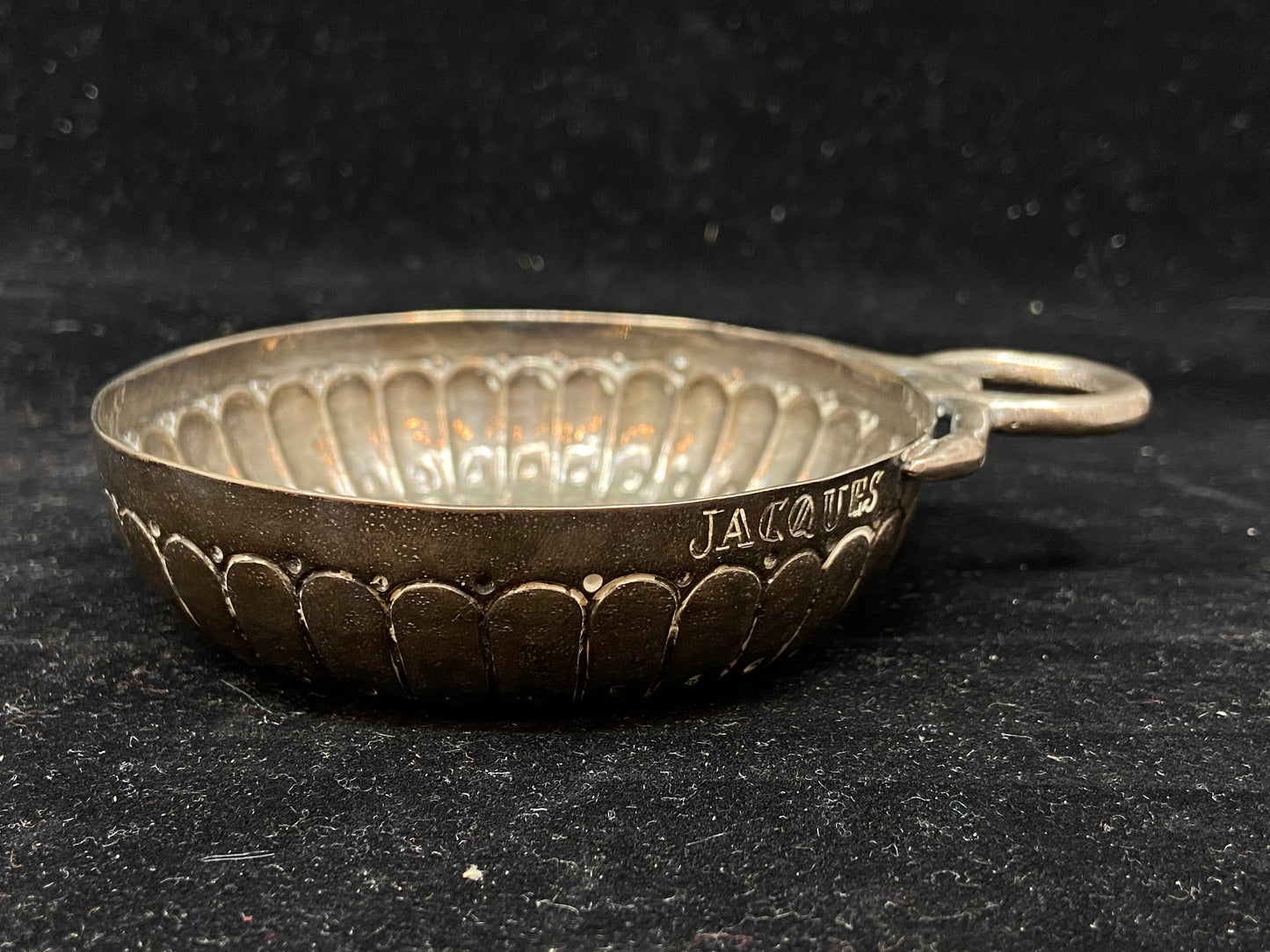 Antique Silver Snake Handle Tastevin CA. 1760-1790 (26738)