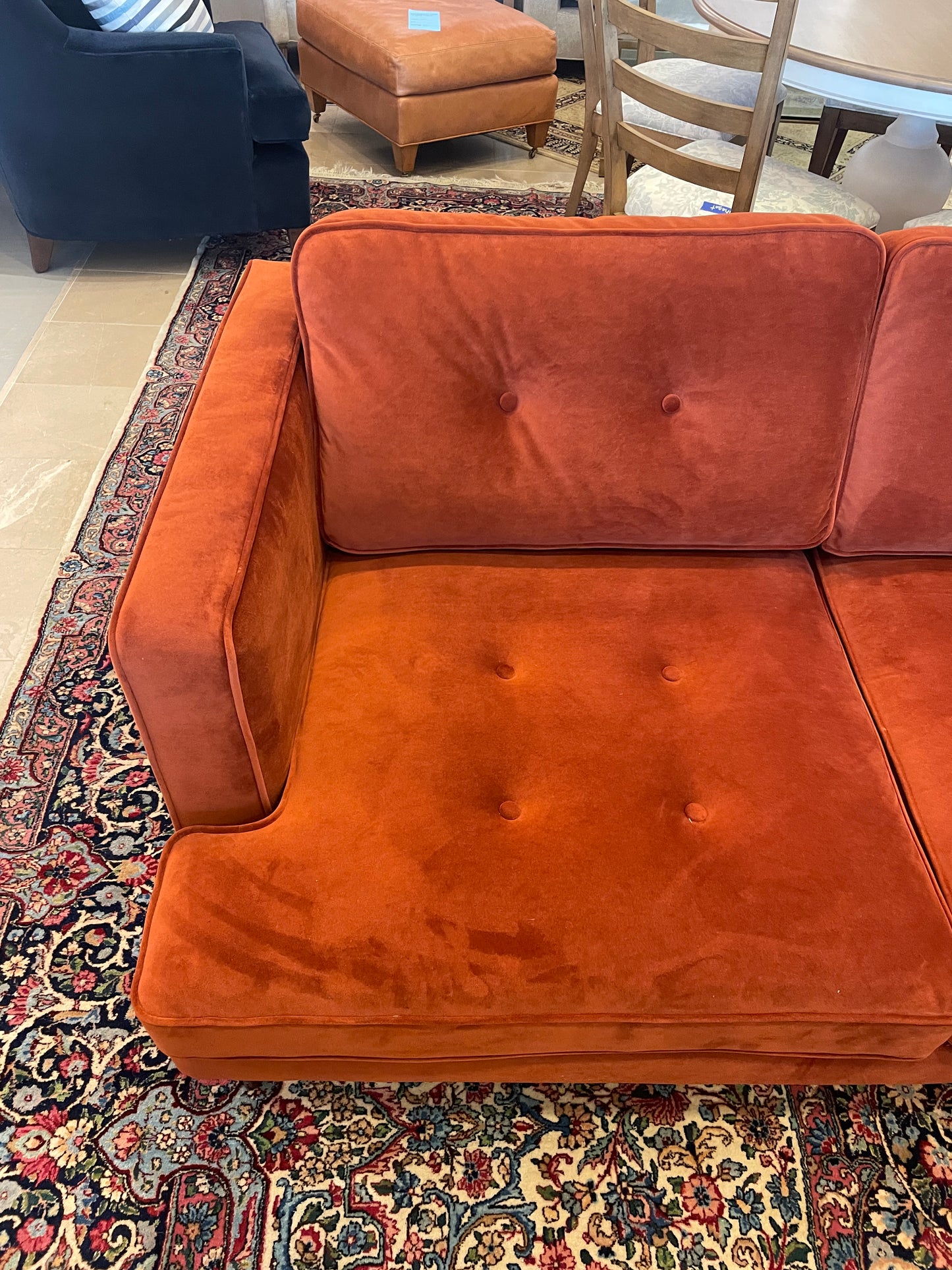 Orange Tuxedo Sofa (0FA003)