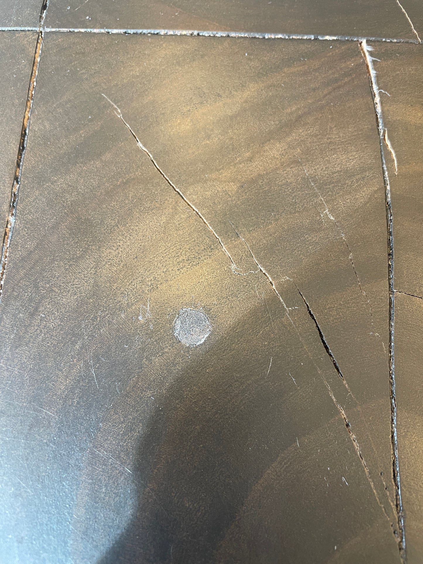 Taracea Coffee Table with Cross Wood Veneer Top (0BZ002)