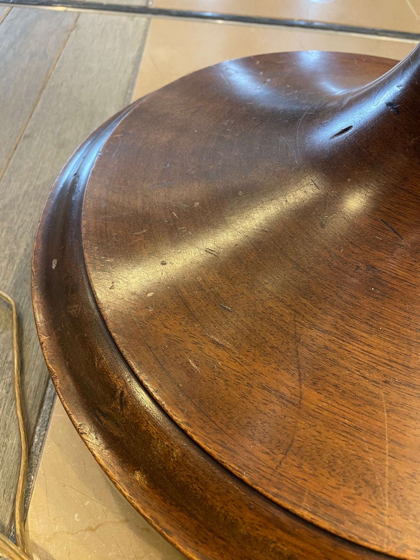 Mahogany Pencil Post Floor Lamp (0BZ005)