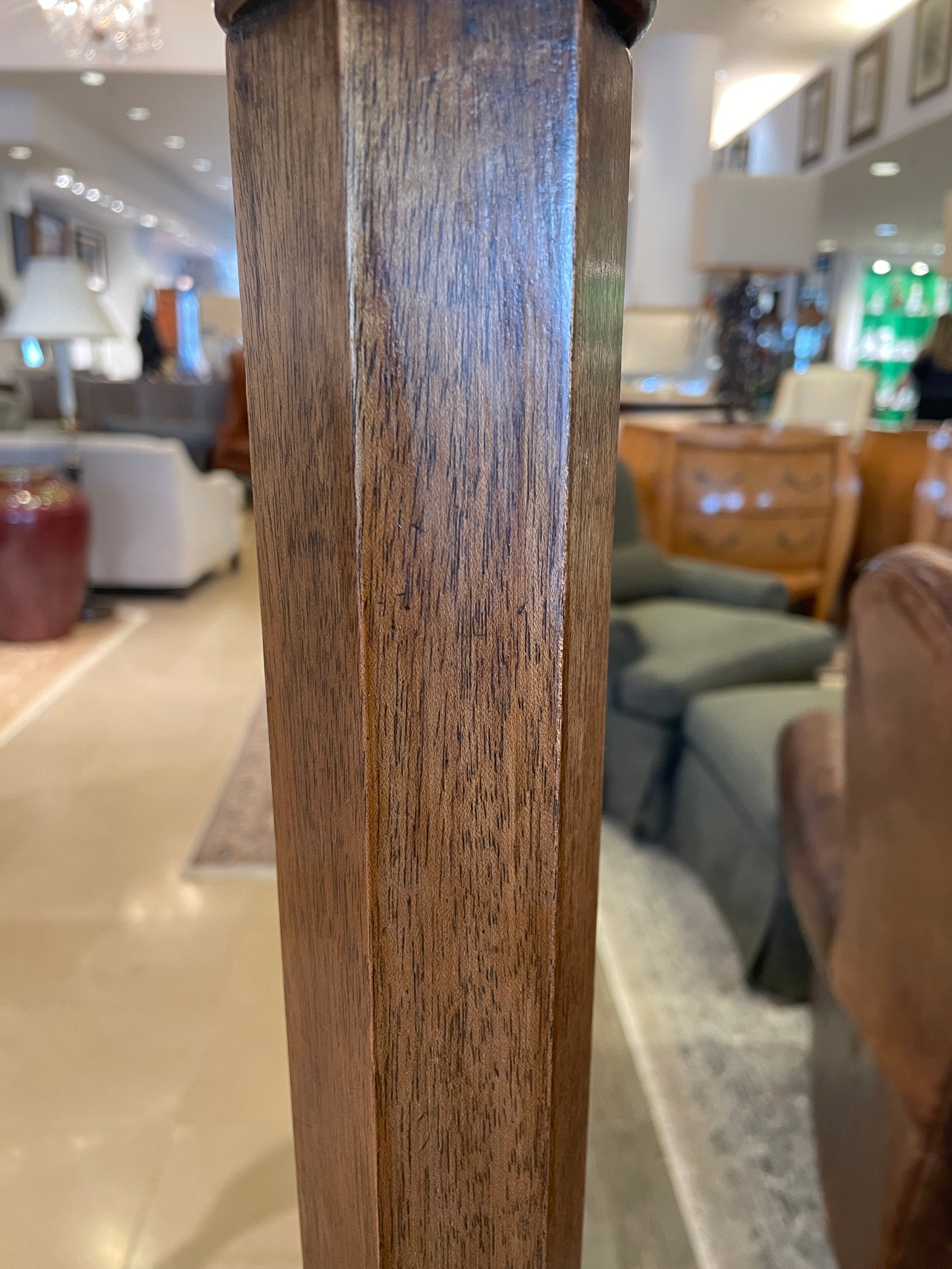 Mahogany Pencil Post Floor Lamp (0BZ005)