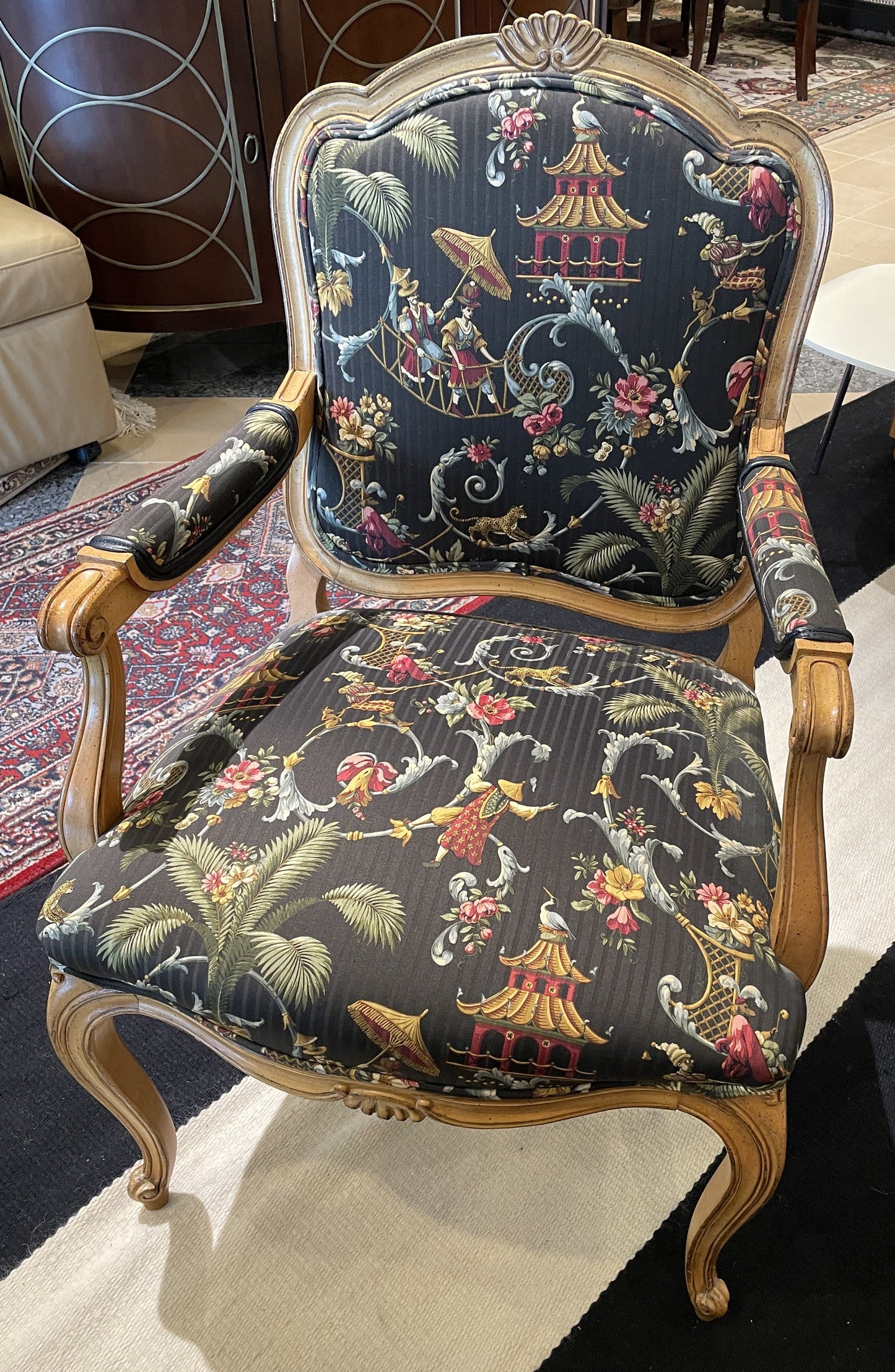 Chinoiserie Fauteuil Arm Chair (0FB002)