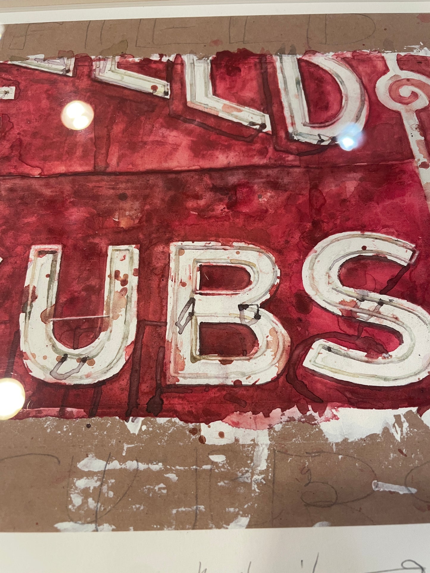 Chicago Cubs Lithograph (0NF005)