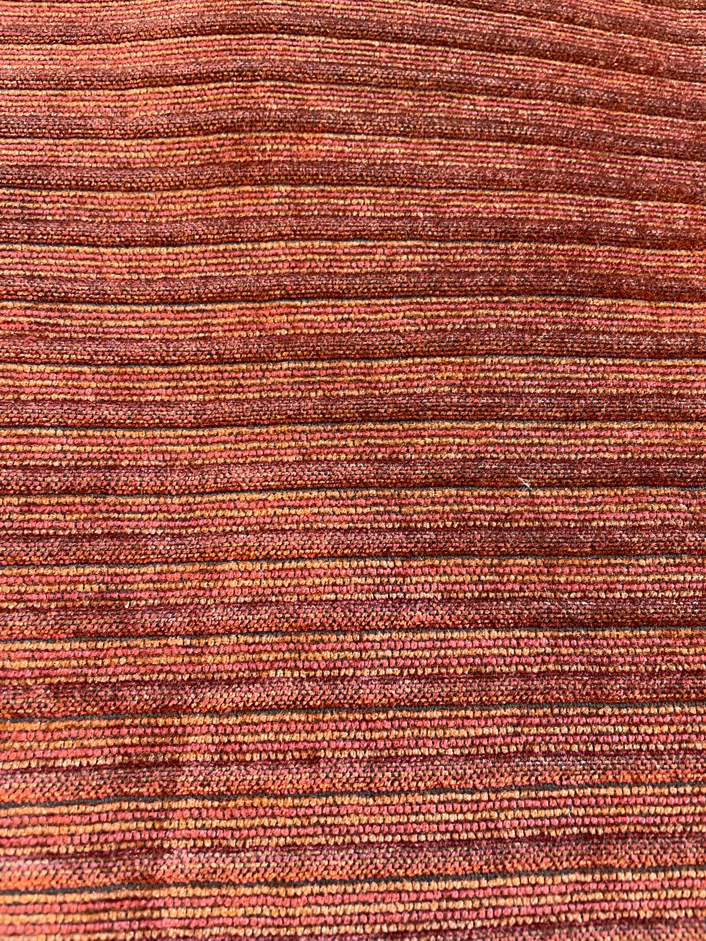 Crimson Corduroy Style Upholstered Sofa Attrib. to Baker (0BZ006)