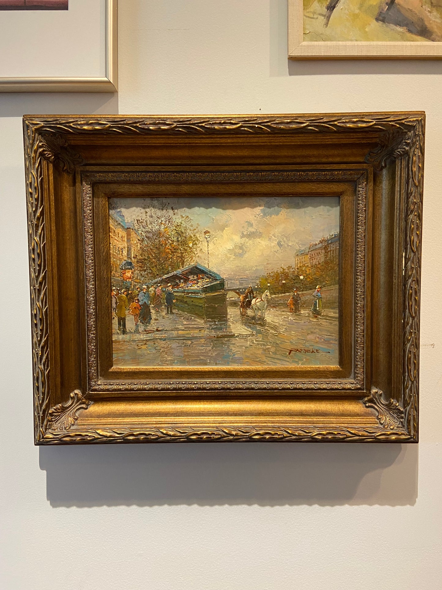Lacquered Street Scene by Frencke (845942)