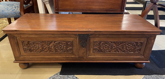 Carved Hope Chest AS IS (0BZ018)