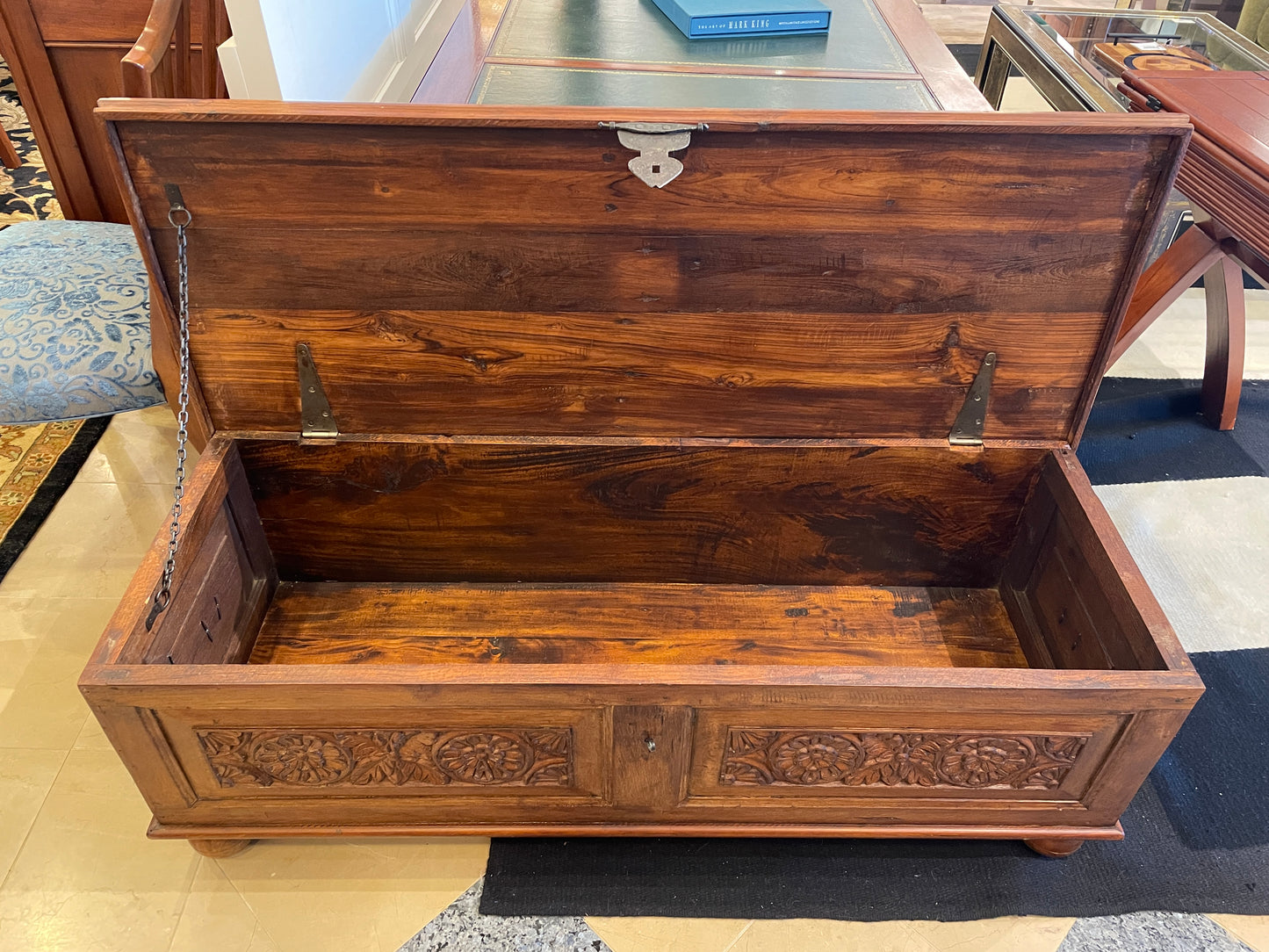 Carved Hope Chest AS IS (0BZ018)