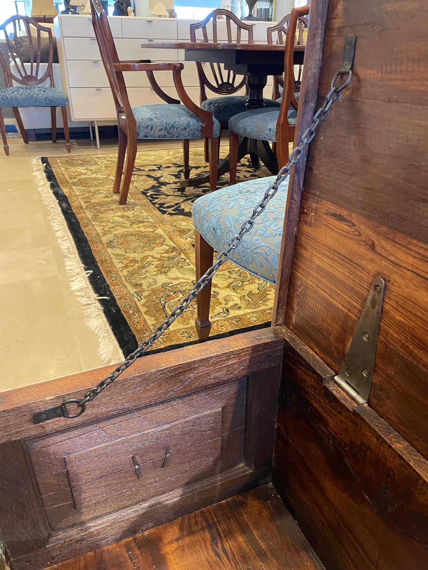 Carved Hope Chest AS IS (0BZ018)