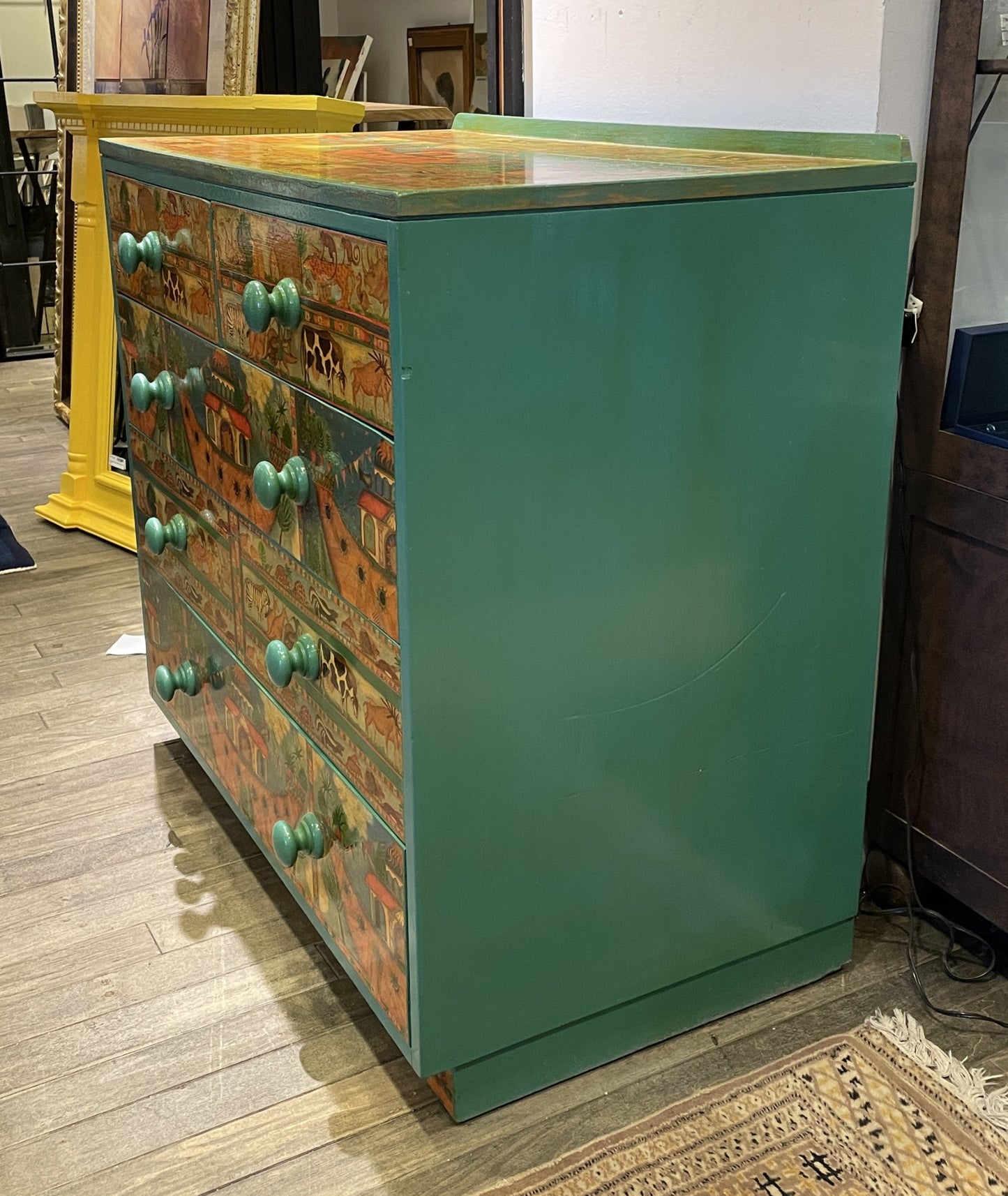 Vintage Noah's Ark Decoupage Dresser (0BZ005)