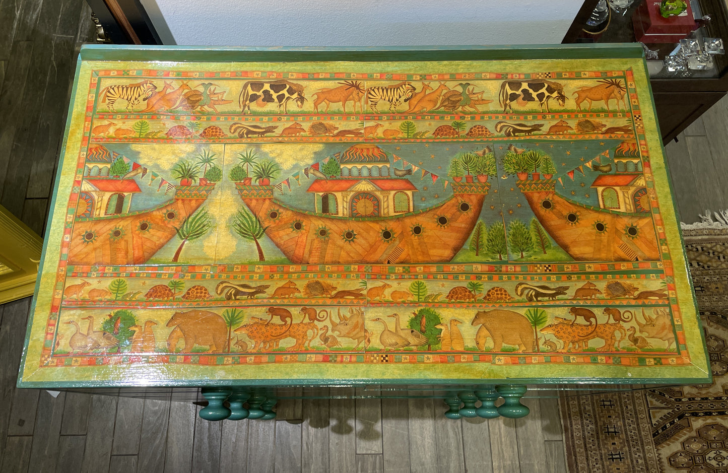 Vintage Noah's Ark Decoupage Dresser (0BZ005)