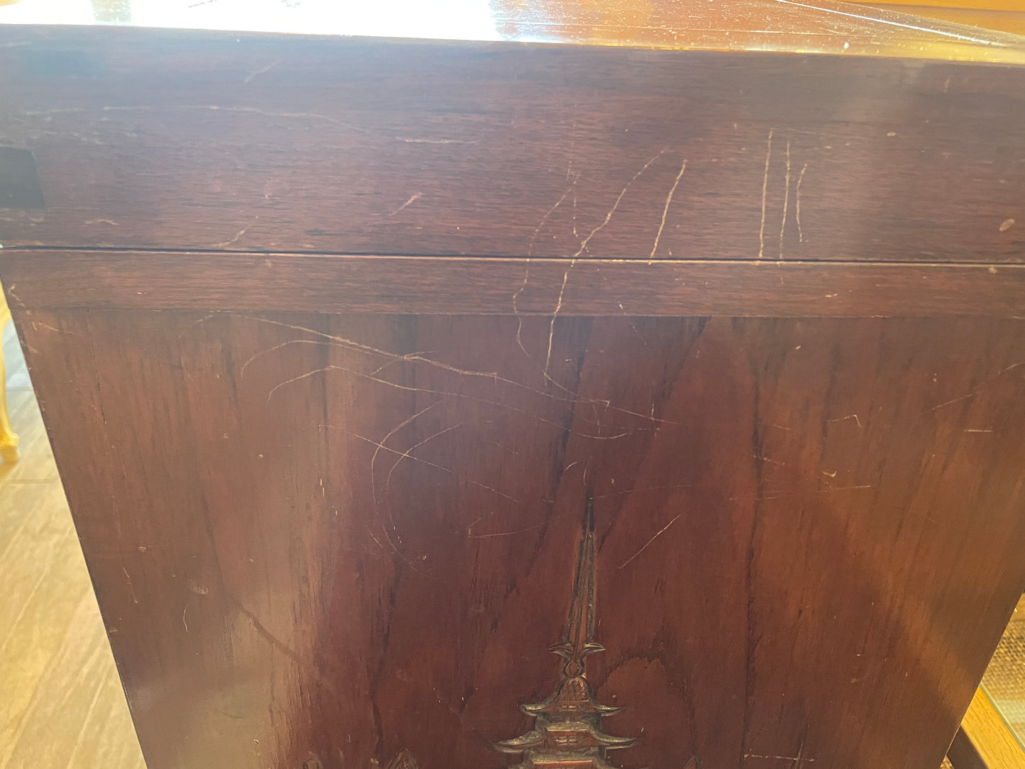 Carved Asian Silverware Chest, floor standing (0NJ00A)