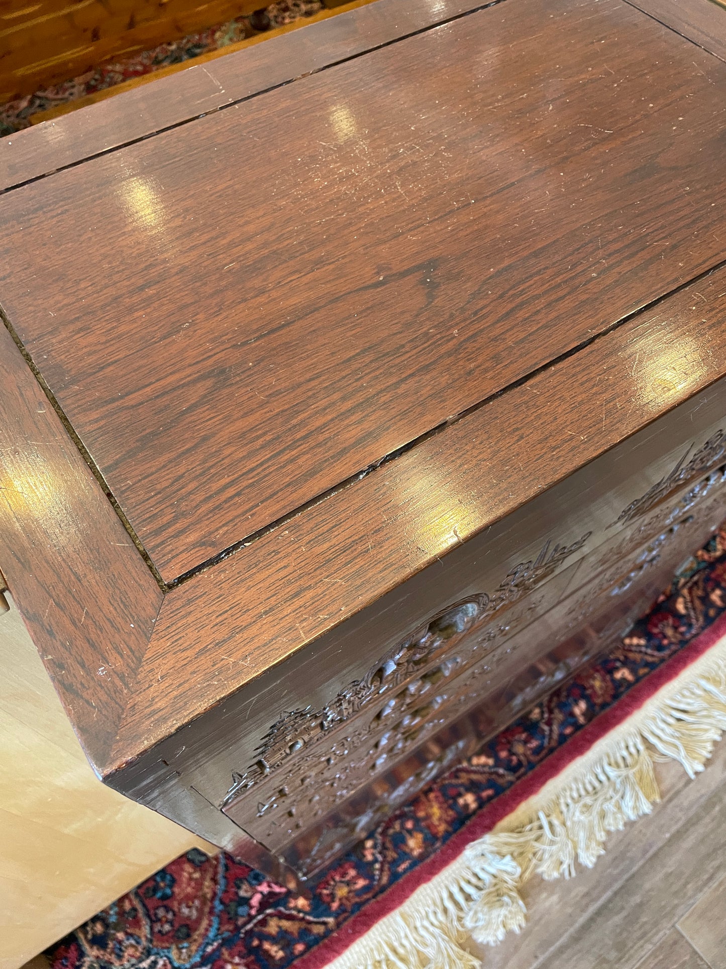 Carved Asian Silverware Chest, floor standing (0NJ00A)