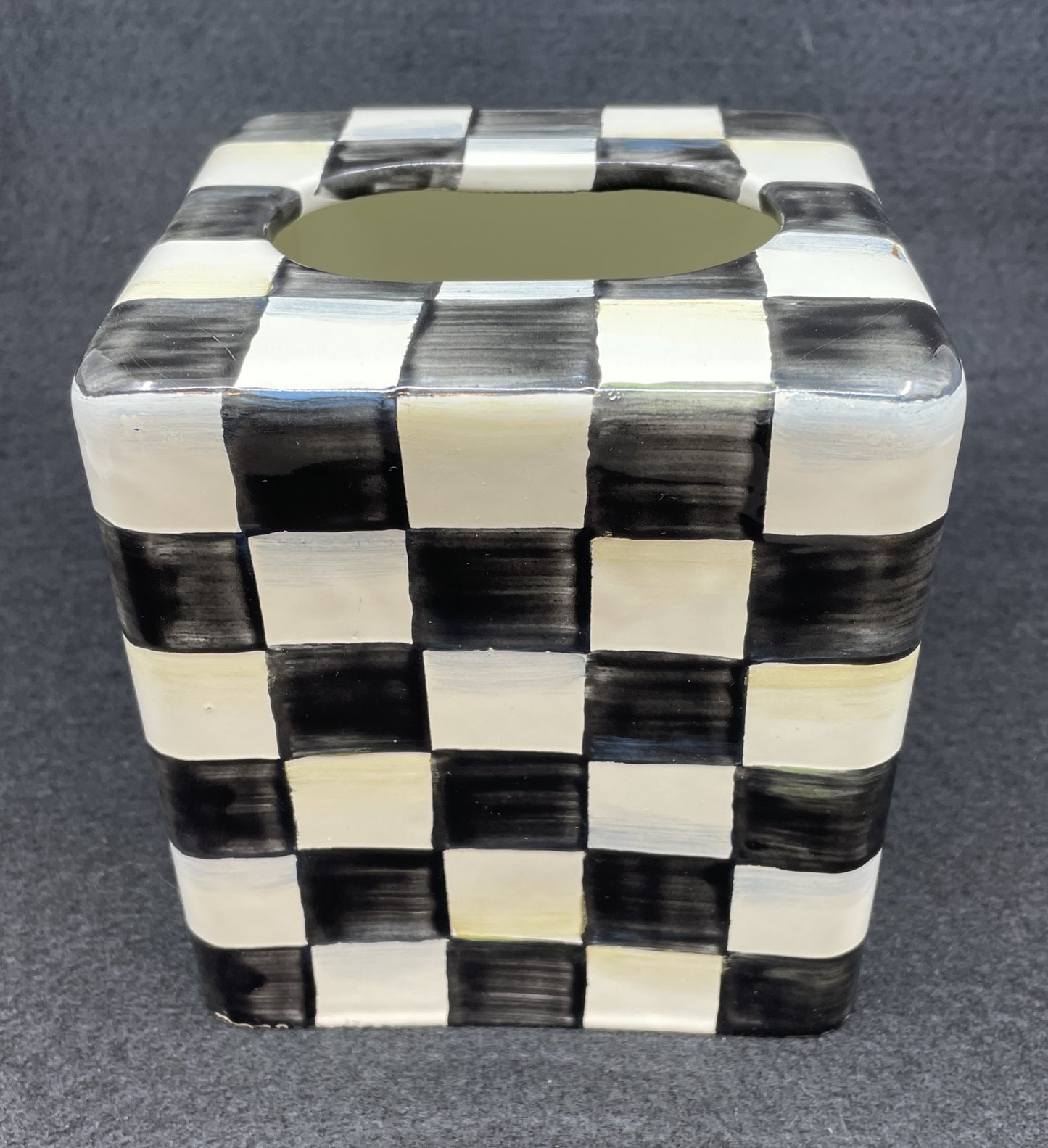 Mackenzie-Childs Courtly Check Tissue Holder (0NL009)