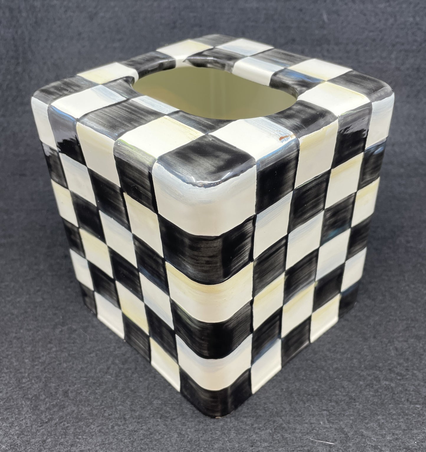 Mackenzie-Childs Courtly Check Tissue Holder (0NL009)