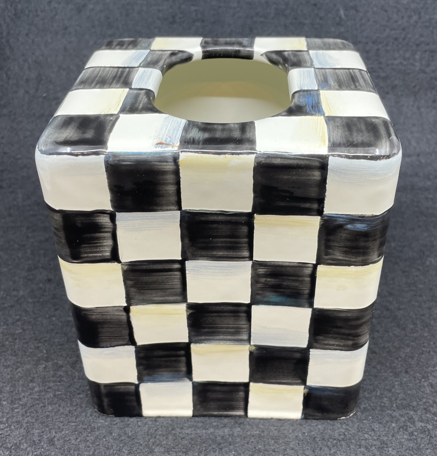 Mackenzie-Childs Courtly Check Tissue Holder (0NL009)
