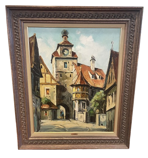 Landscape Oil on Canvas Attr: Erich Paulsen (0FF001)