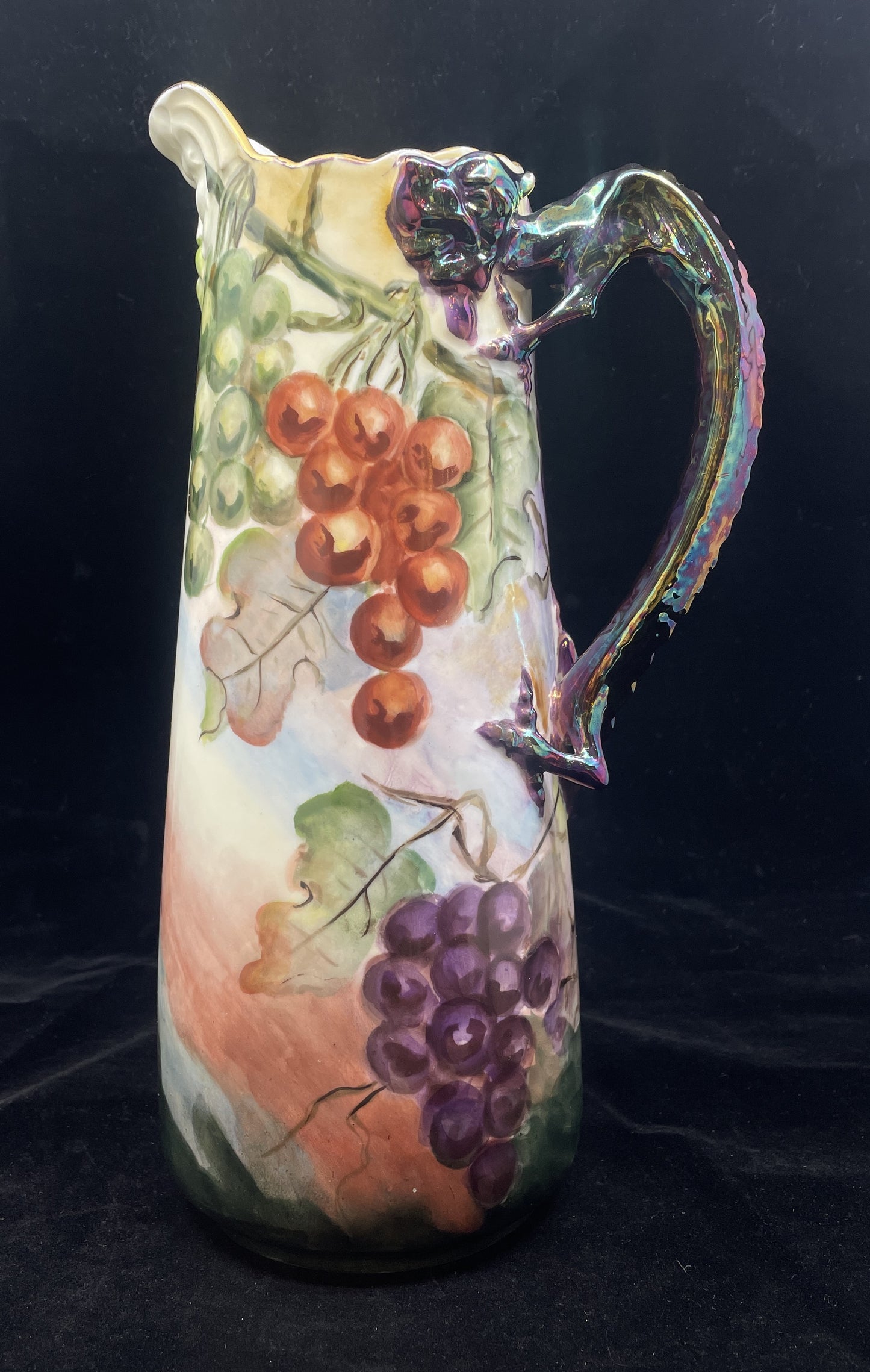 Antique Jean Pouyat Limoges Dragon Tankard with Dragon Handle (0IR016)