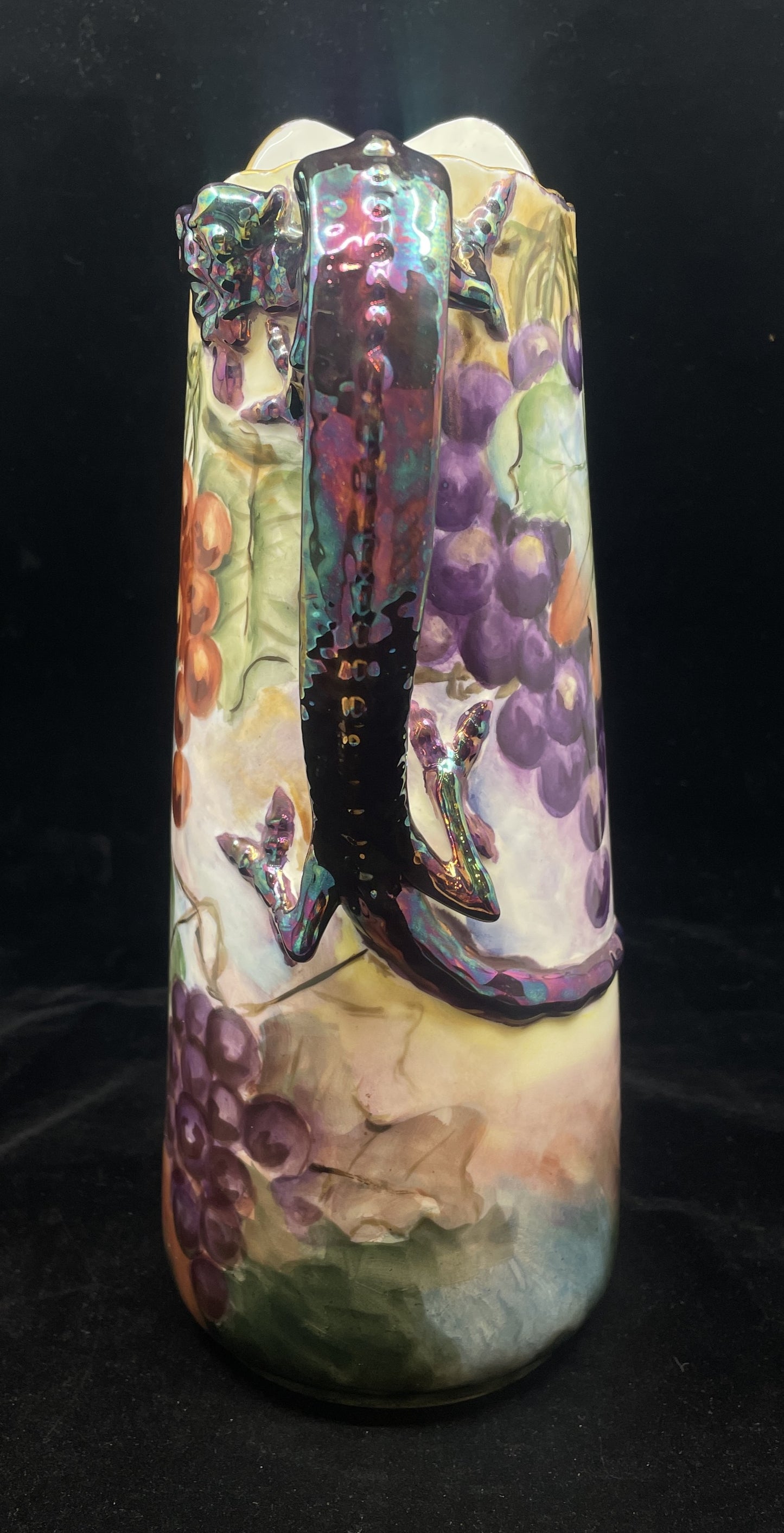 Antique Jean Pouyat Limoges Dragon Tankard with Dragon Handle (0IR016)