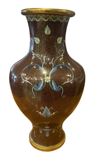Mid Century Cloisonné Vase (0FE001)
