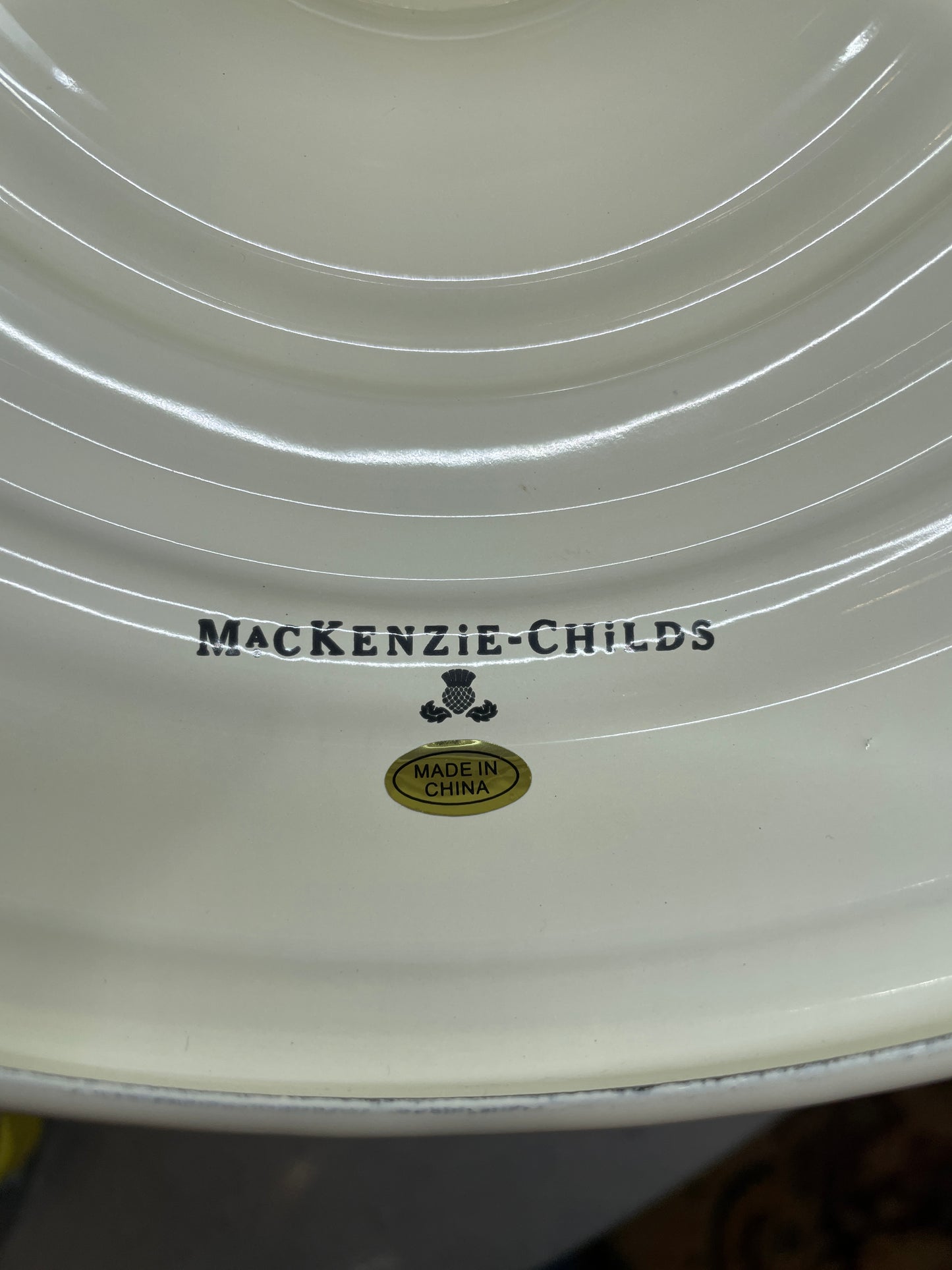 Mackenzie-Childs Courtly Check Large Center Compote (0NL005)
