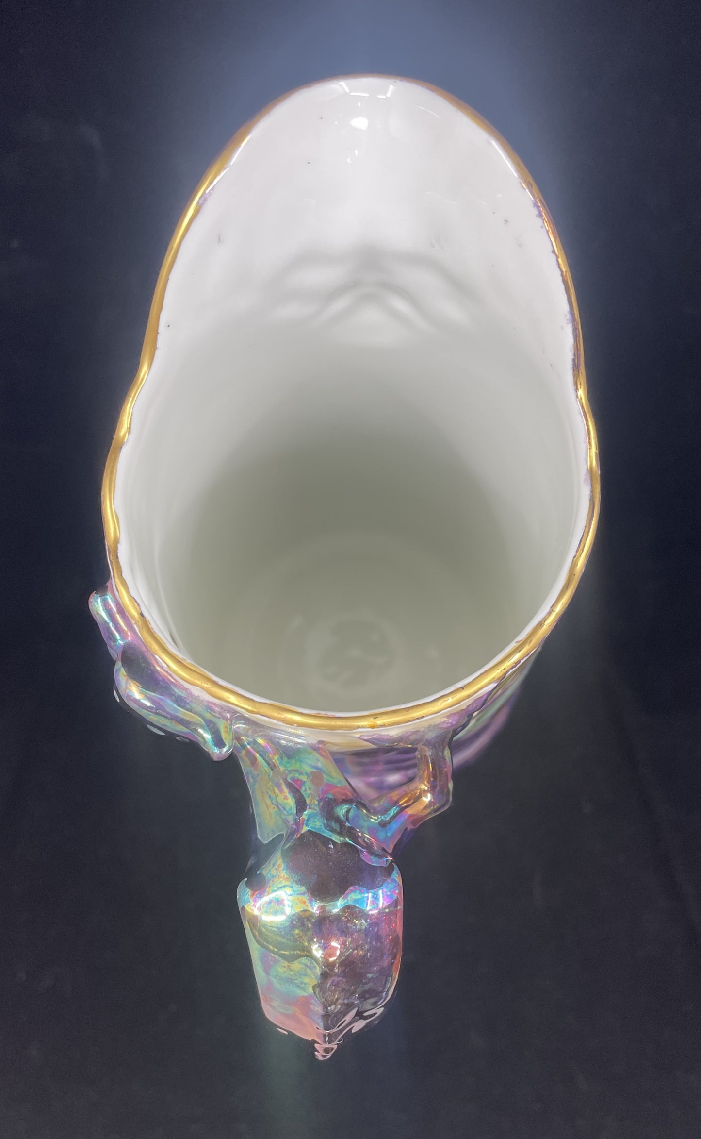 Antique Jean Pouyat Limoges Dragon Tankard with Dragon Handle (0IR016)