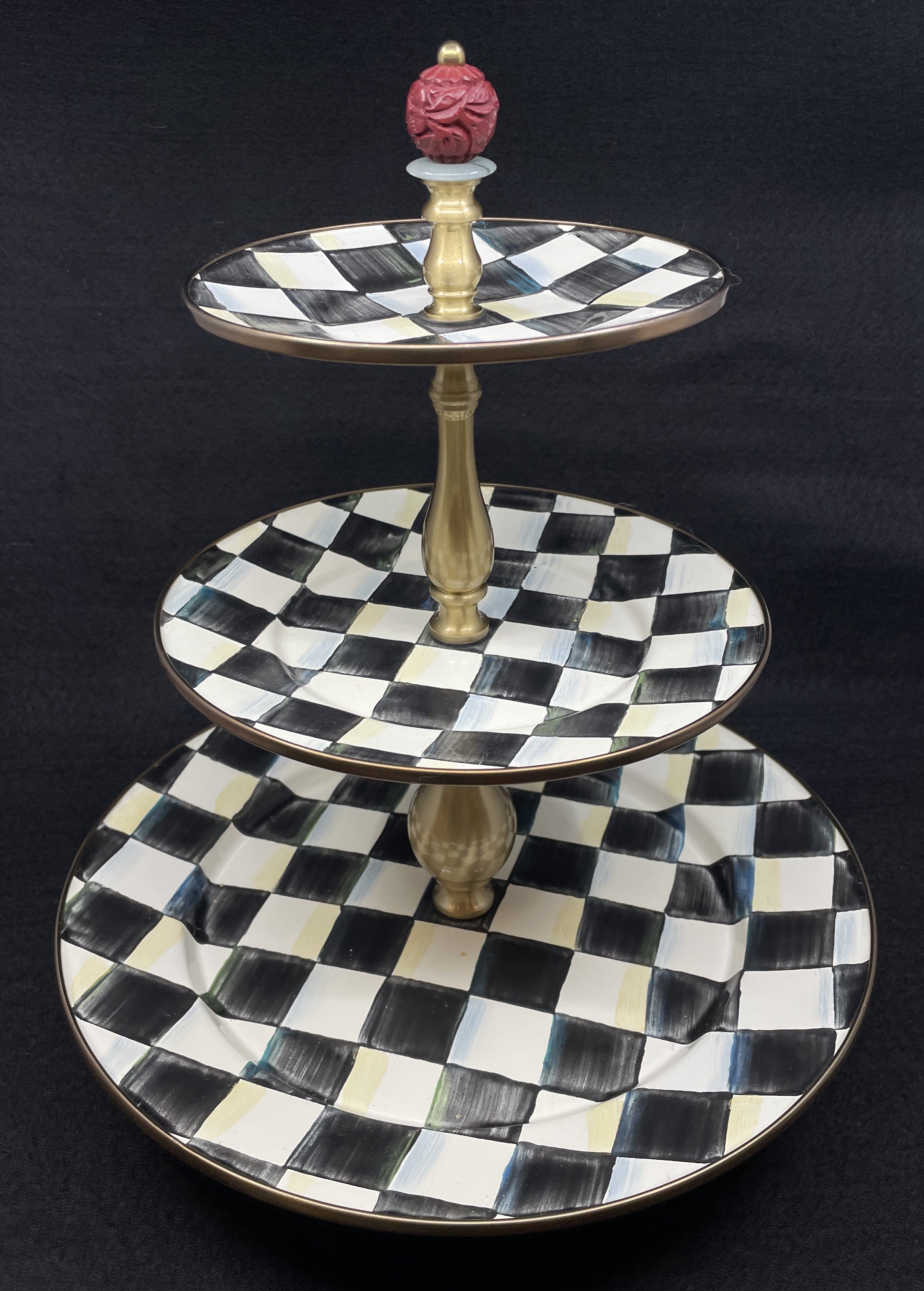 Mackenzie-Childs Sweet Stand Courtly Check (0NL004) – The Perfect