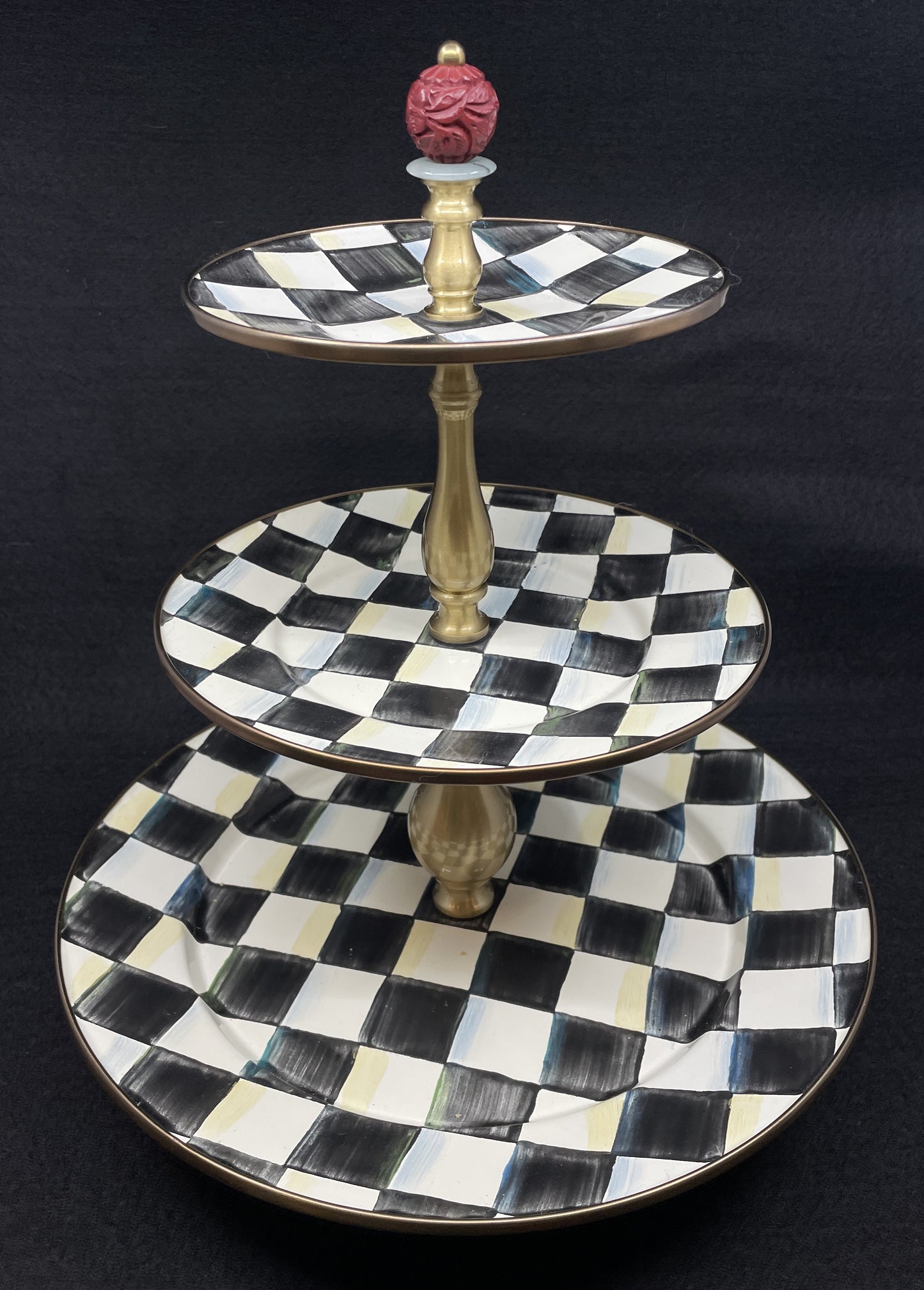 Mackenzie-Childs Sweet Stand Courtly Check (0NL004)