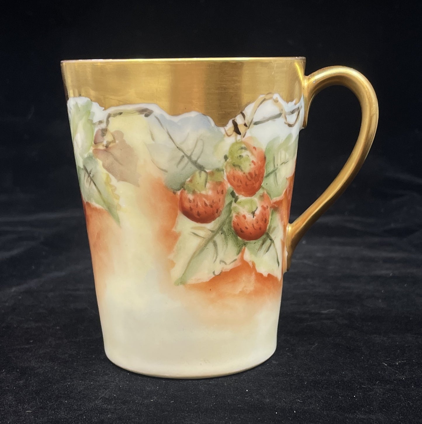 Tressemann & Vogt Limoges Antique Hand Painted Mugs, set of 6 (0IR017)
