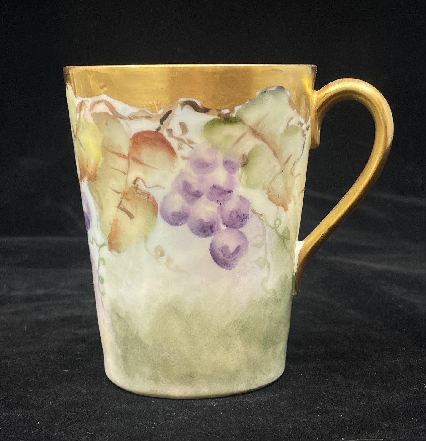 Tressemann & Vogt Limoges Antique Hand Painted Mugs, set of 6 (0IR017)