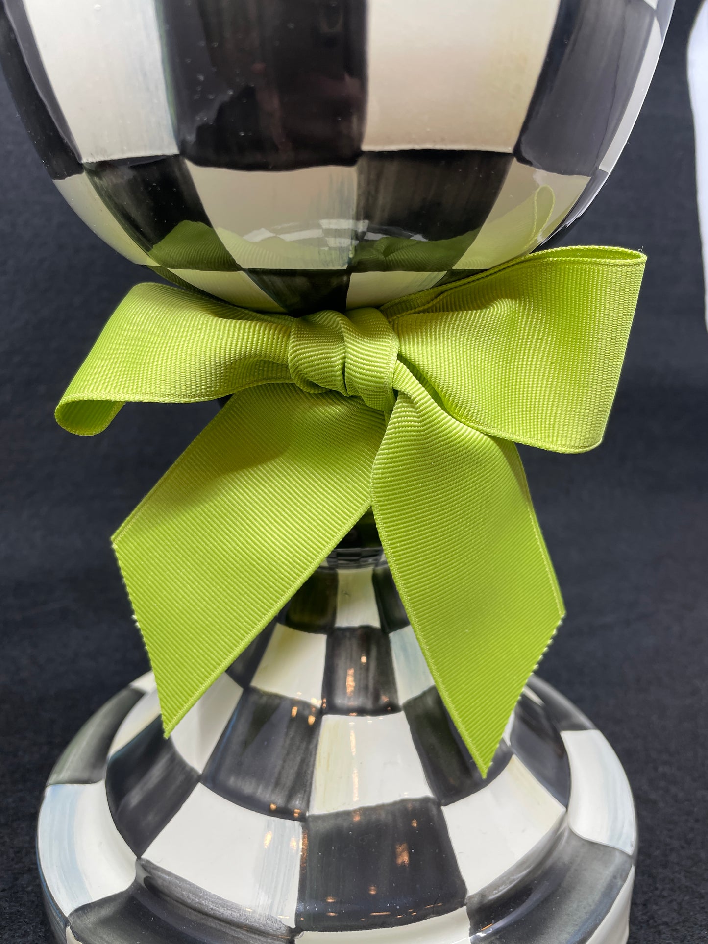 Mackenzie-Childs Courtly Check Pedestal Vase (0NL002)