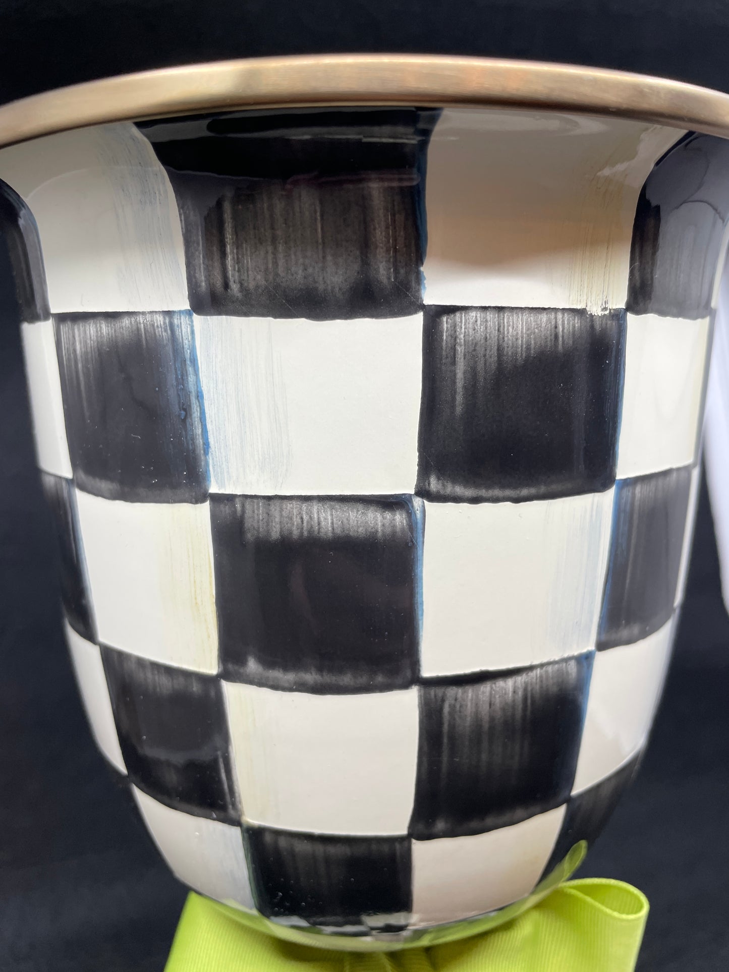 Mackenzie-Childs Courtly Check Pedestal Vase (0NL002)