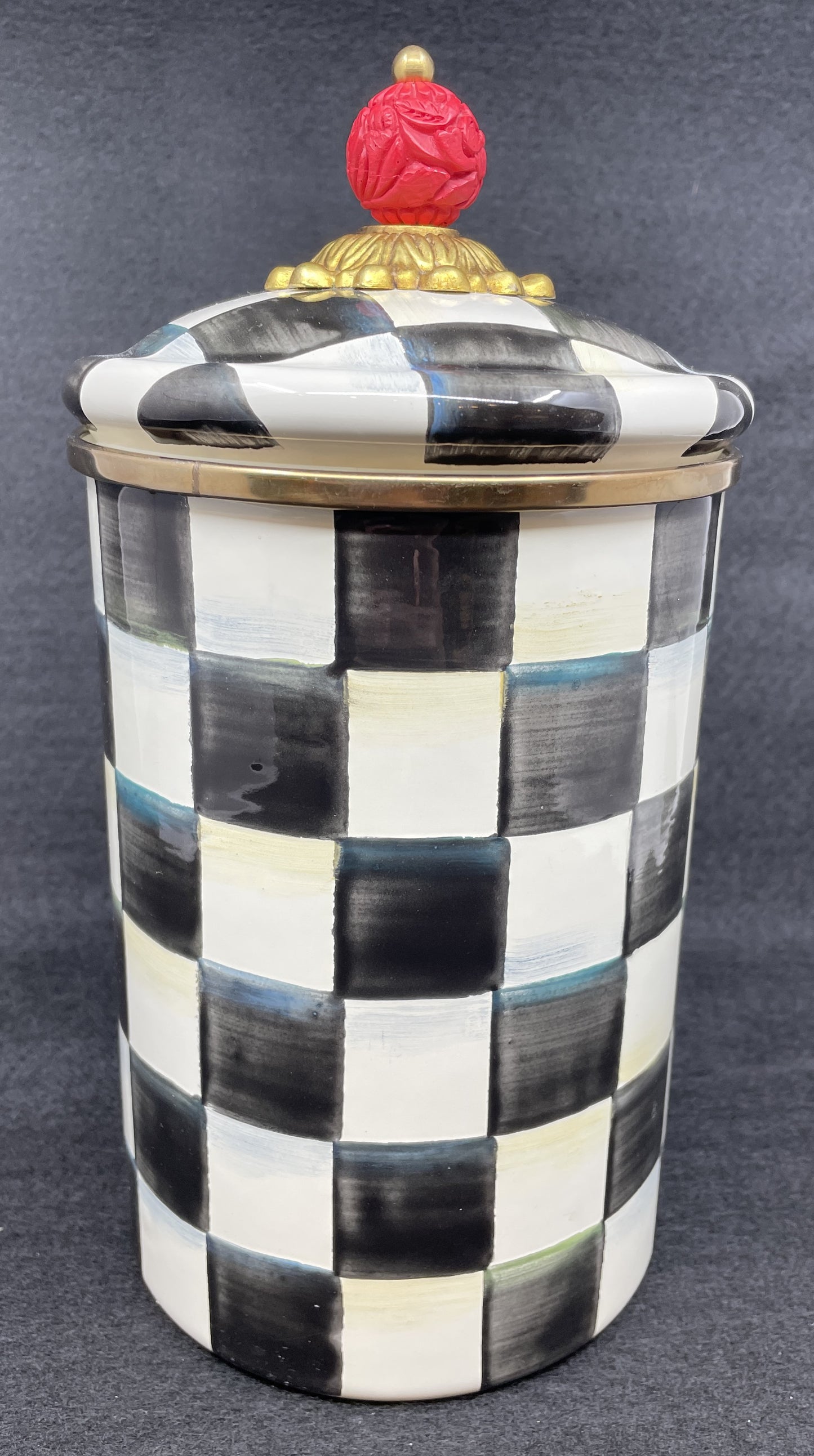 Mackenzie-Childs Courtly Check Cannister Set of 3 (0NL001)