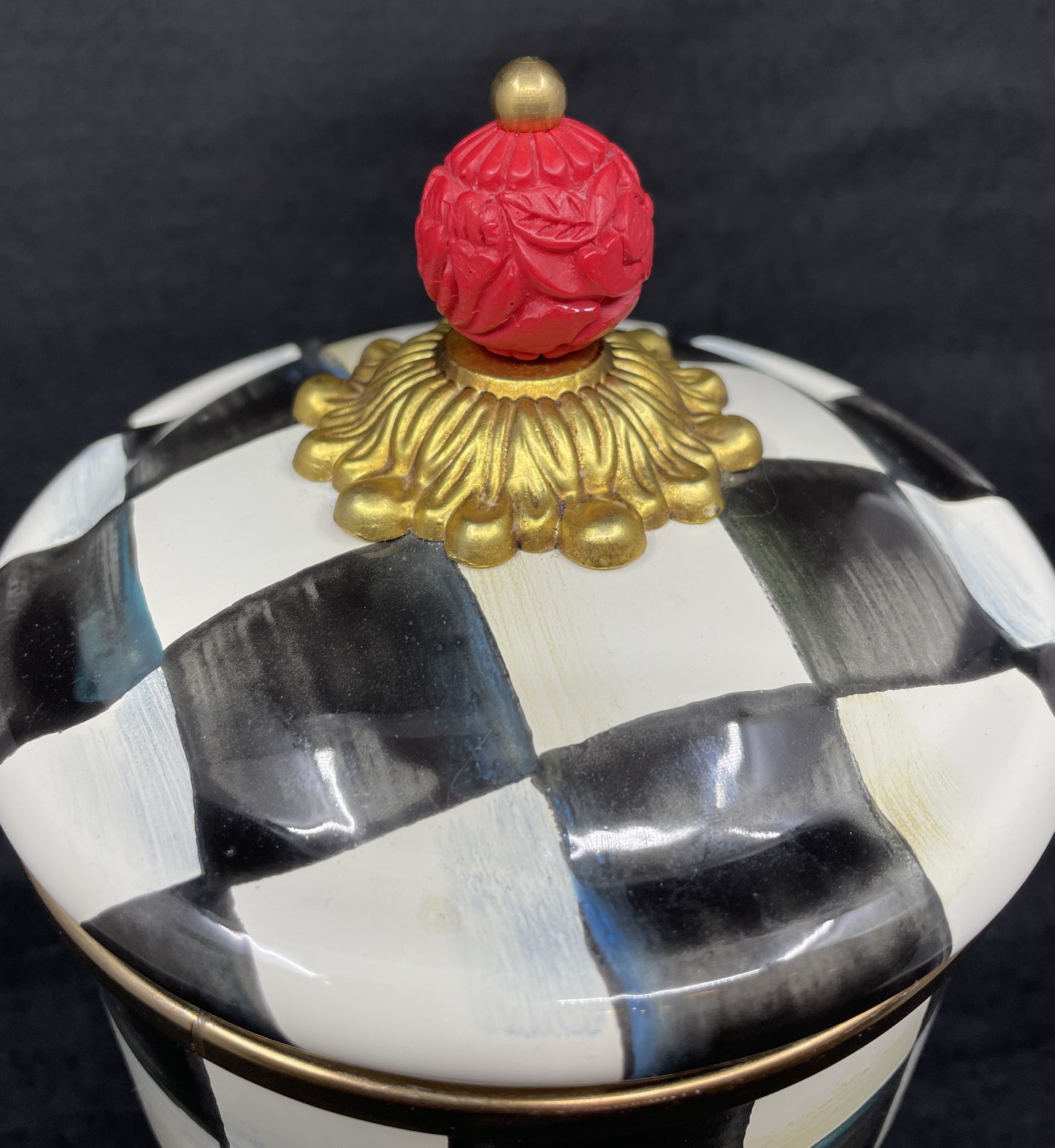 Mackenzie-Childs Courtly Check Cannister Set of 3 (0NL001)