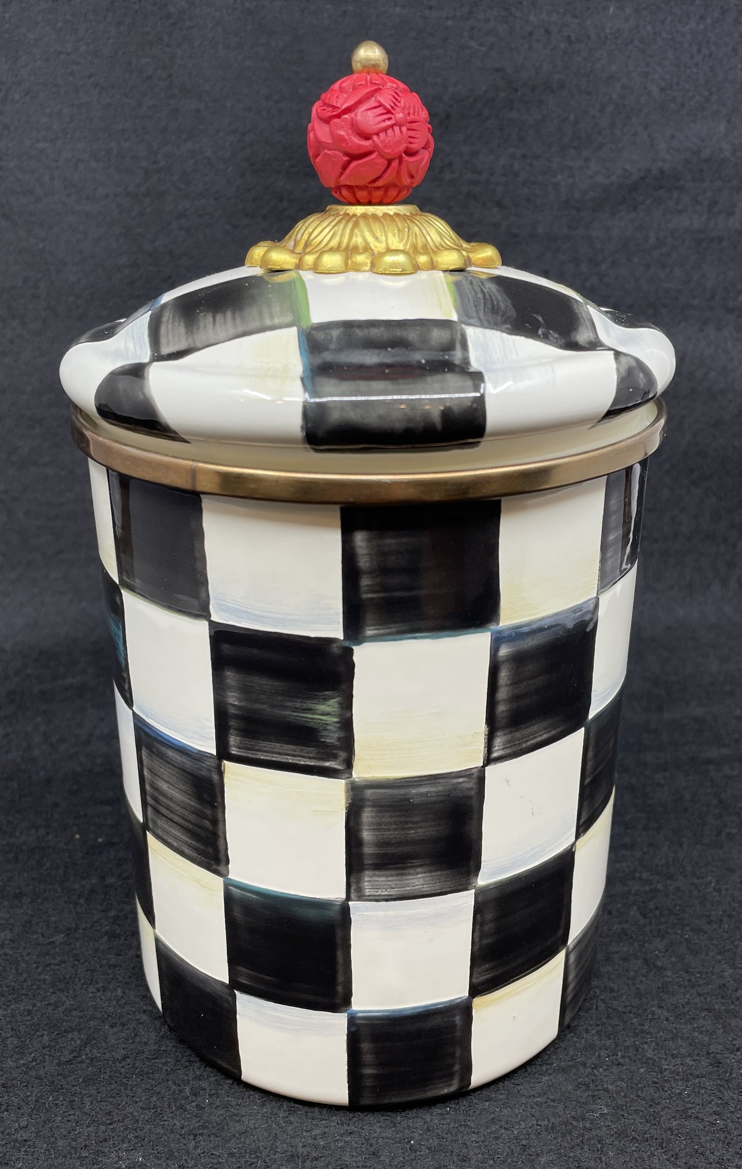 Mackenzie-Childs Courtly Check Cannister Set of 3 (0NL001)