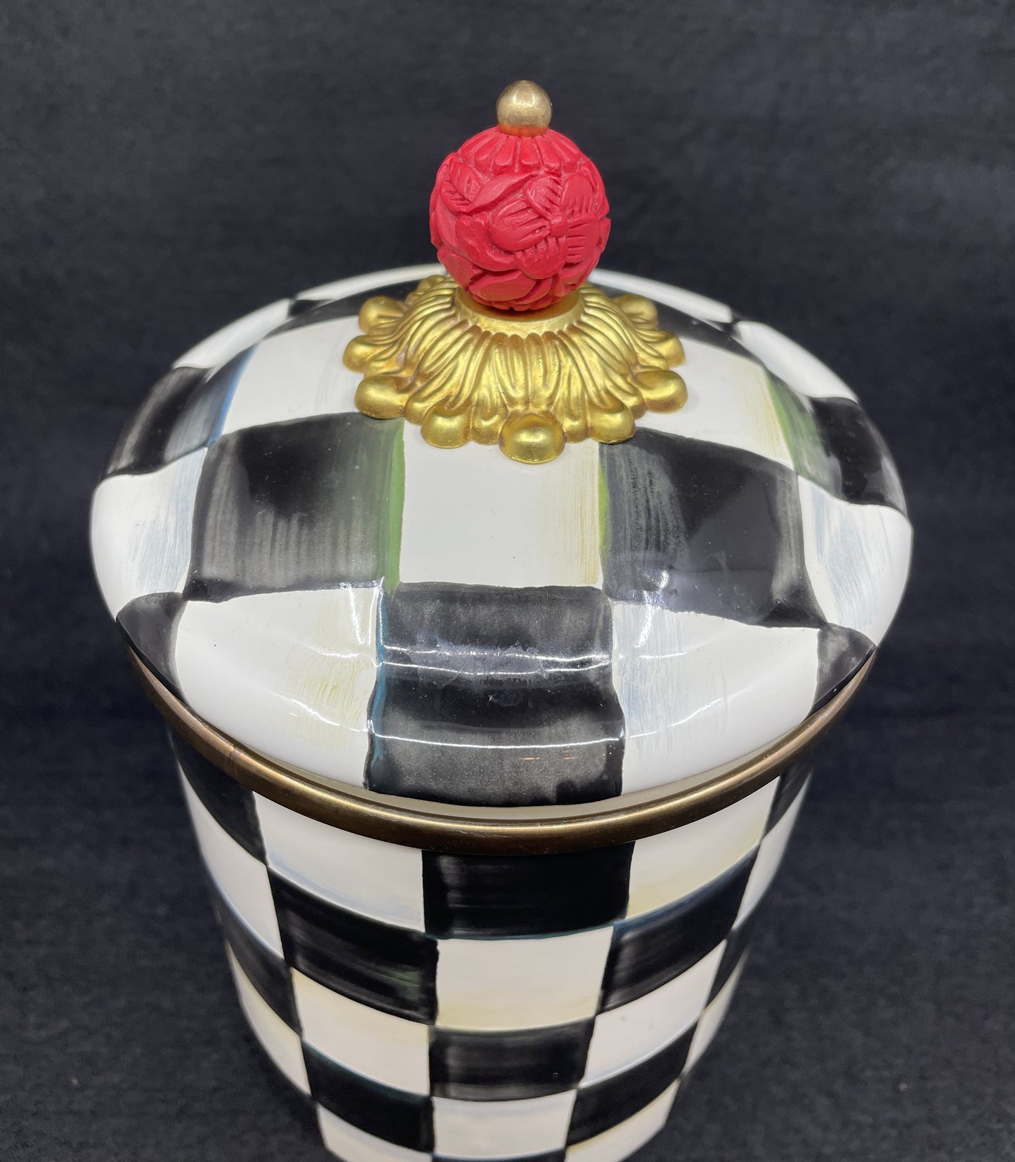 Mackenzie-Childs Courtly Check Cannister Set of 3 (0NL001)
