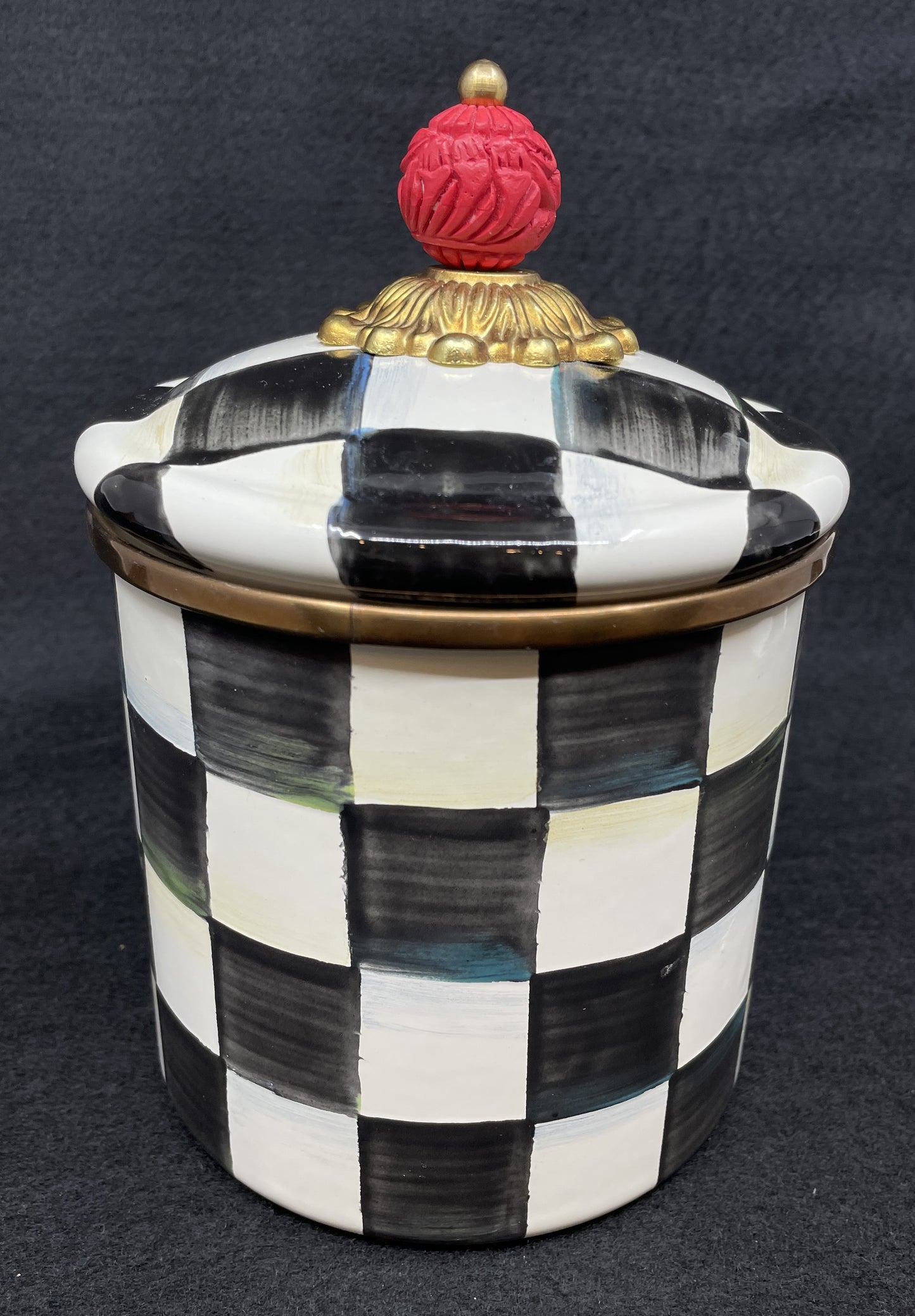 Mackenzie-Childs Courtly Check Cannister Set of 3 (0NL001)