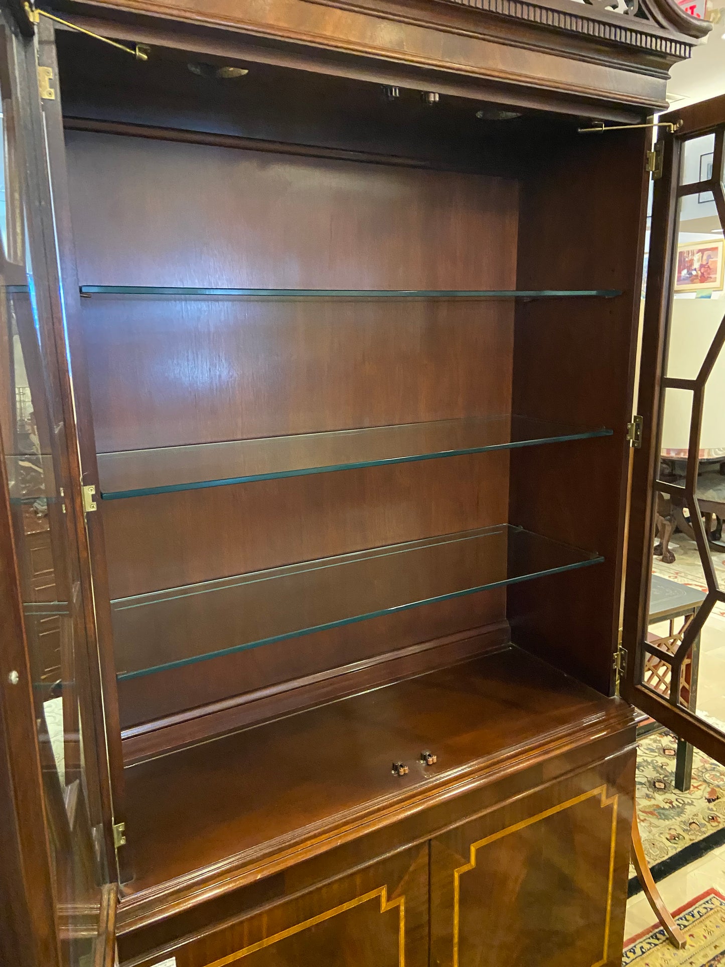 Councill Chinese Chippendale China Cabinet (26854)