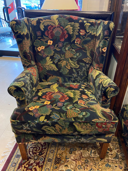Floral Wingback Chair 26864