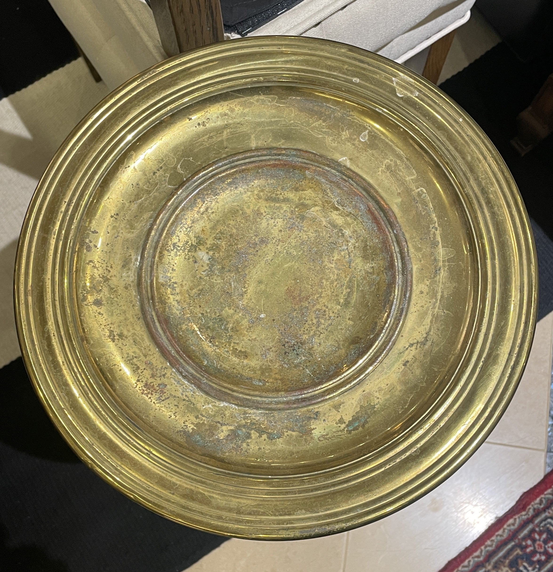 Antique Aesthetic Movement Brass Plant Stand (0JZ003) – The