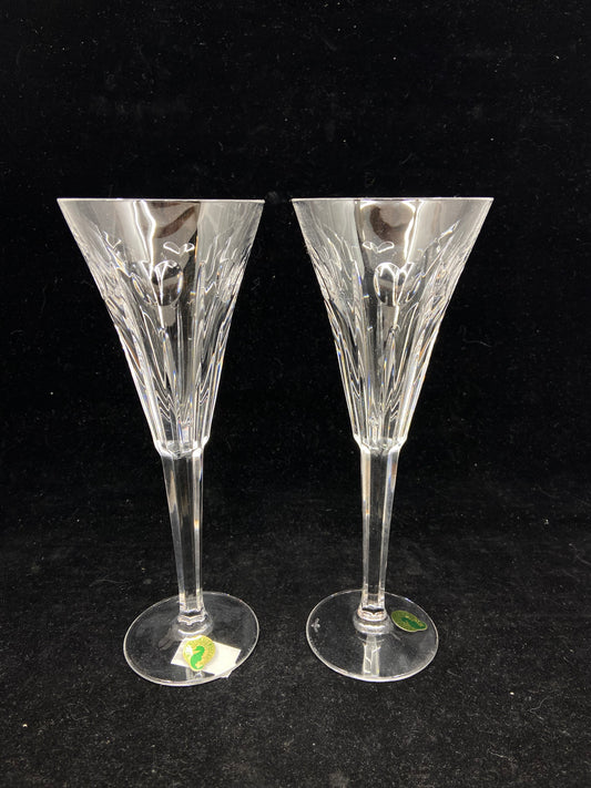 Pair of Waterford Millennium Love Hearts Toasting Flutes (26699)