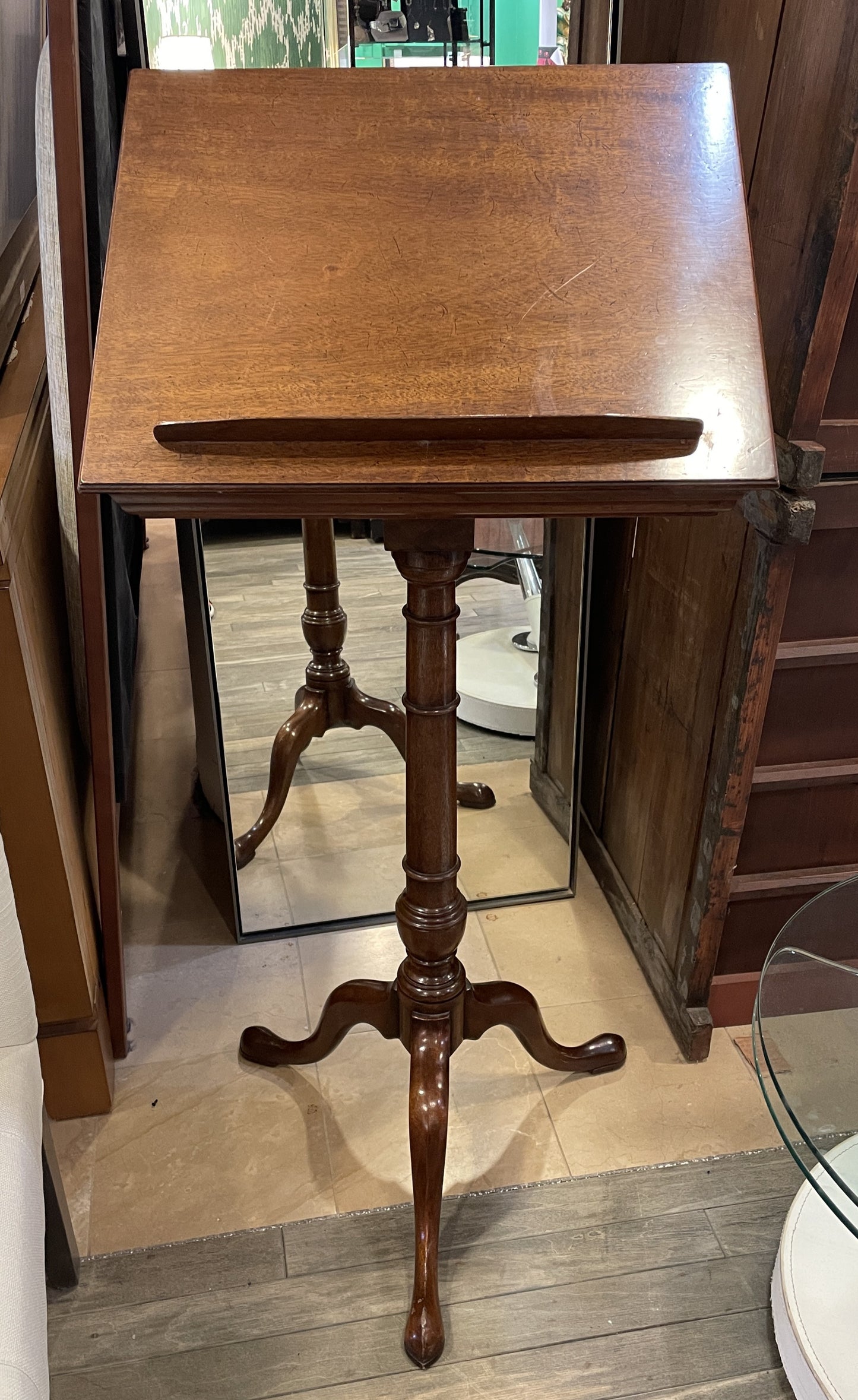 Antique Lectern with Candlestands, belonging to William Safire (02J002)