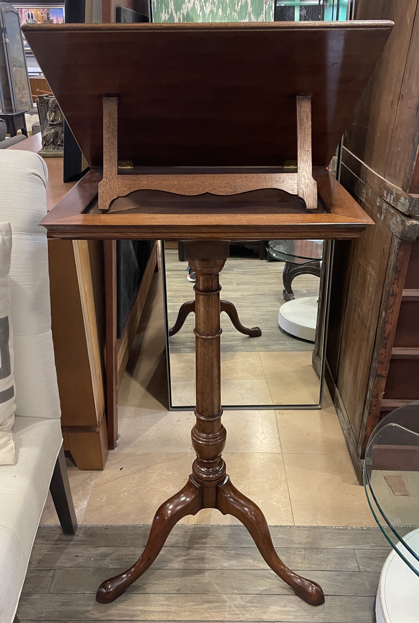Antique Lectern with Candlestands, belonging to William Safire (02J002)