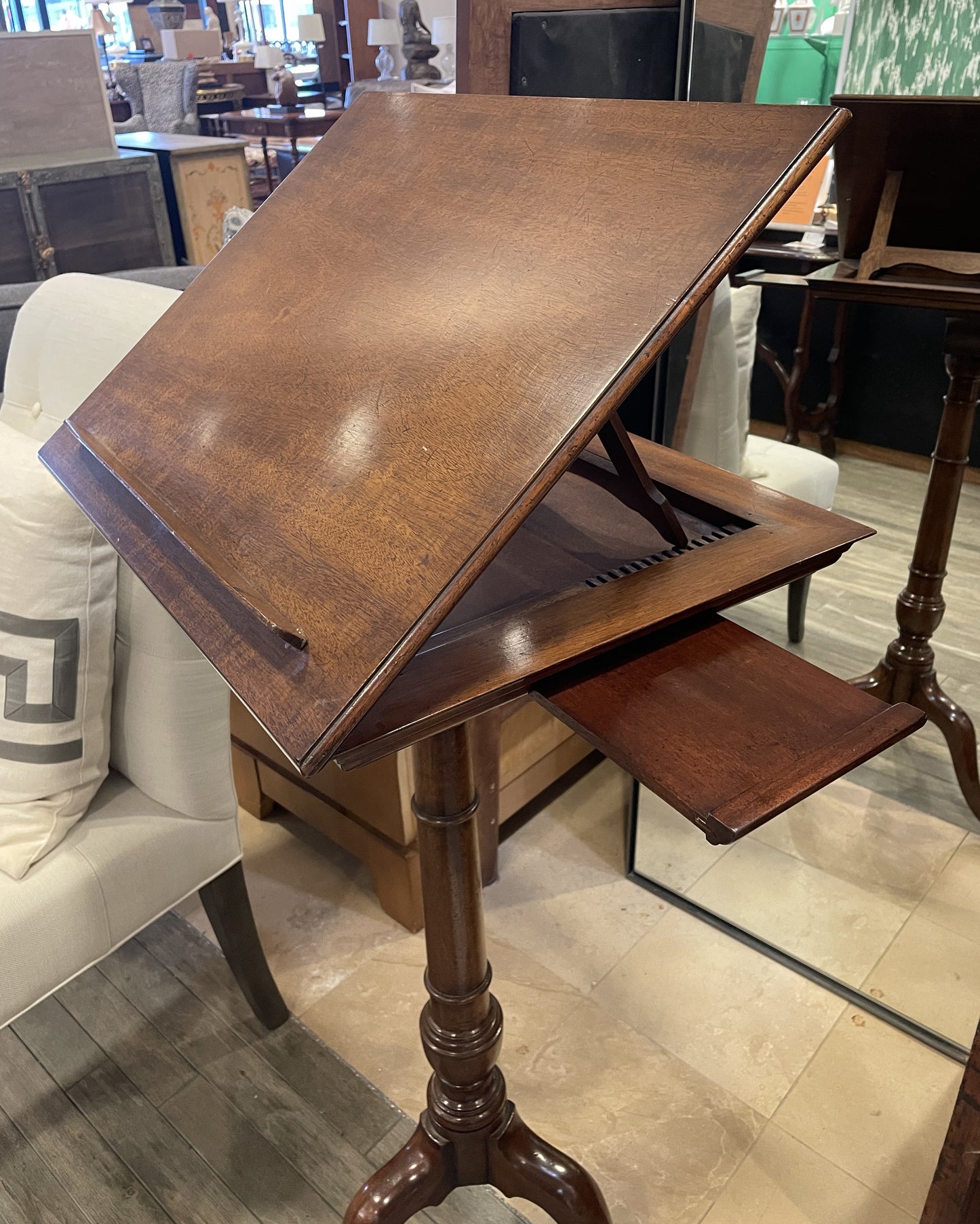 Antique Lectern with Candlestands, belonging to William Safire (02J002)